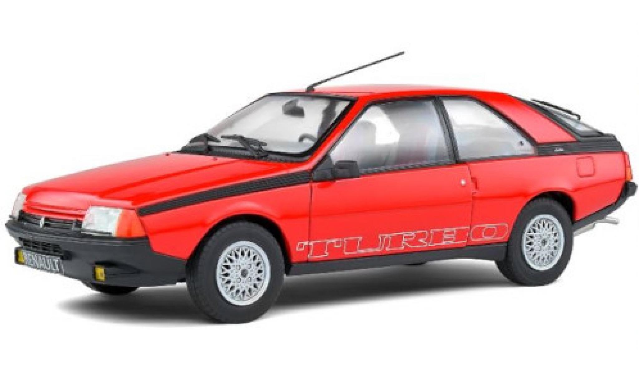 Renault Fuego 1/18 Solido Turbo rood 1980 modelauto