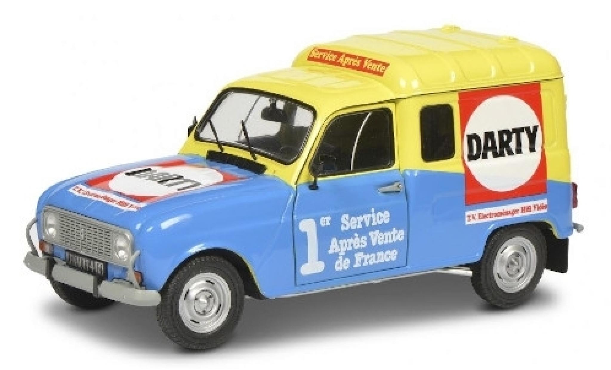 Renault 4 1/18 Solido R F Darty 1988 modelauto