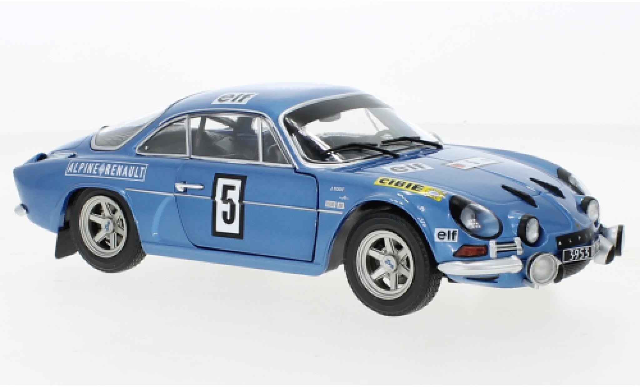Alpine A110 1/18 Solido Renault 1600S No.5 Olympia Rallye 1972 modelauto