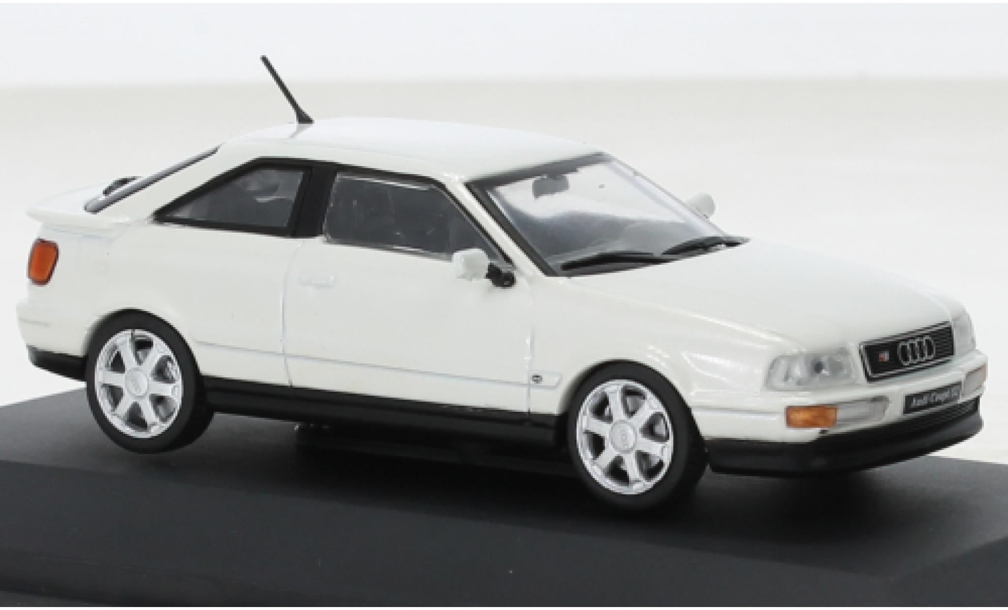 Audi S2 1/43 Solido Coupe metallic wit 1993 modelauto