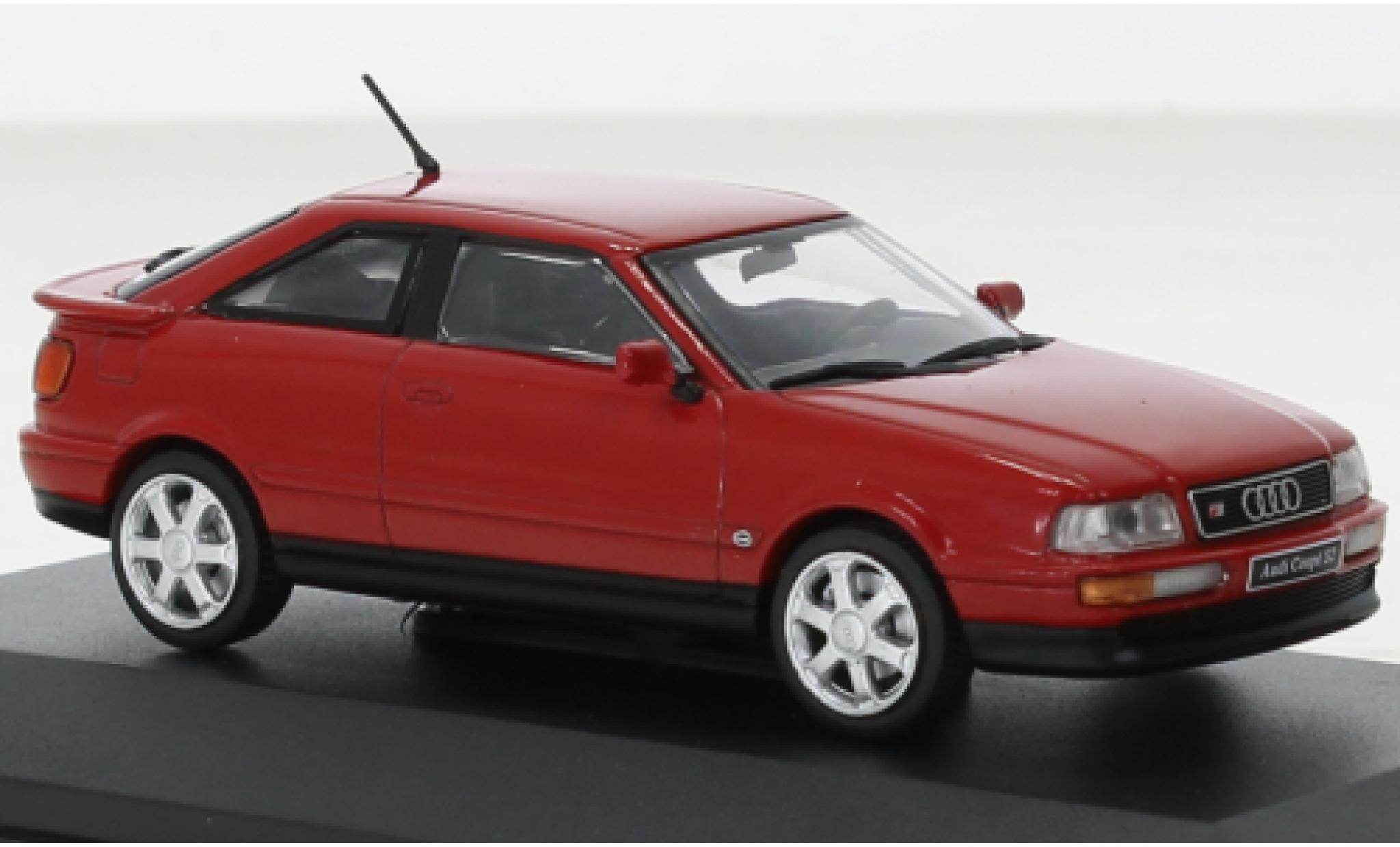 Audi S2 1/43 Solido Coupe rood 1993 modelauto