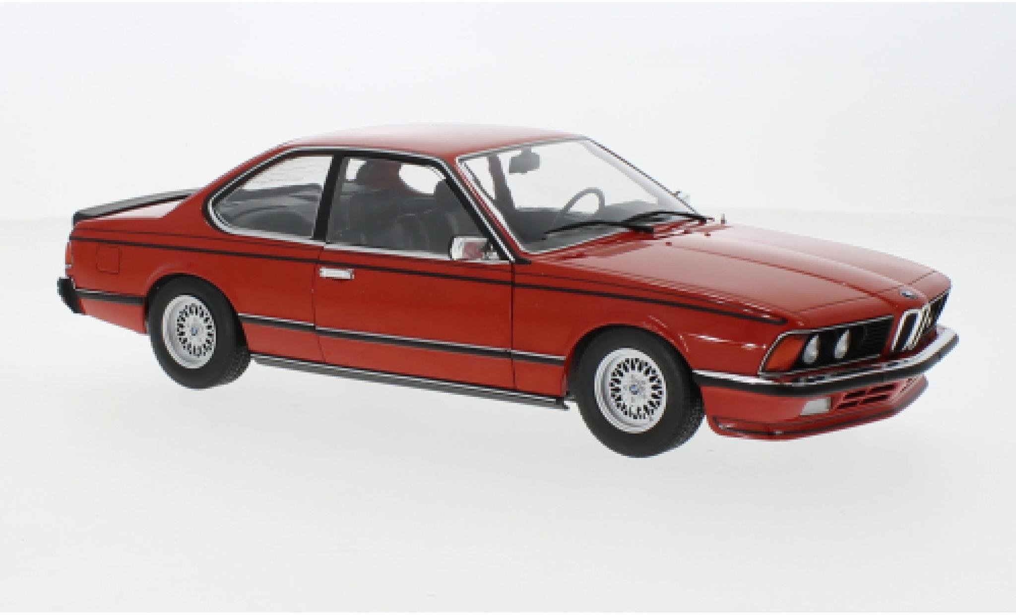 Bmw 635 1/18 Solido CSi (E24) rood 1984 modelauto