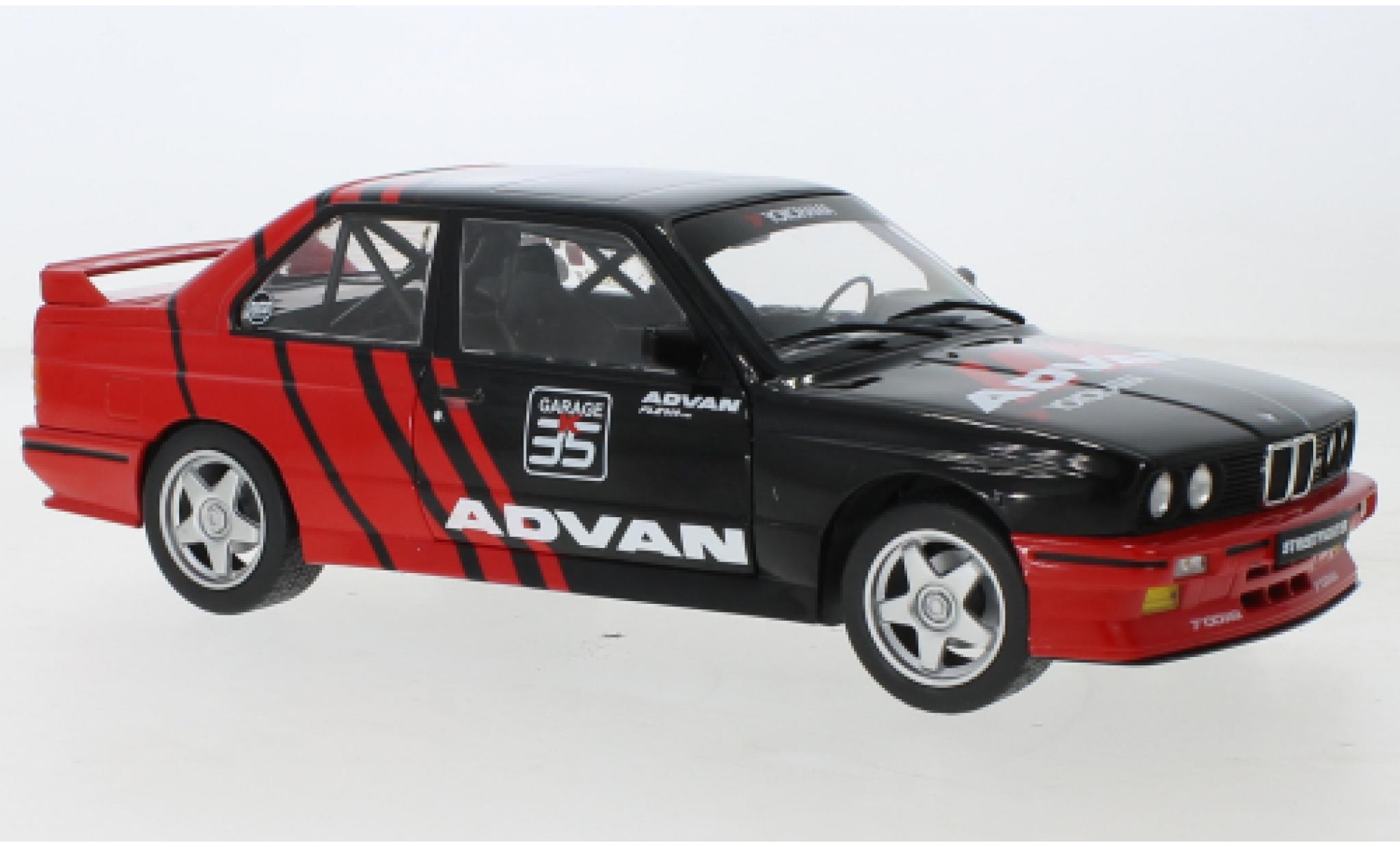 Bmw M3 1/18 Solido (E30) zwart Advan Drift Team 1990 modelauto