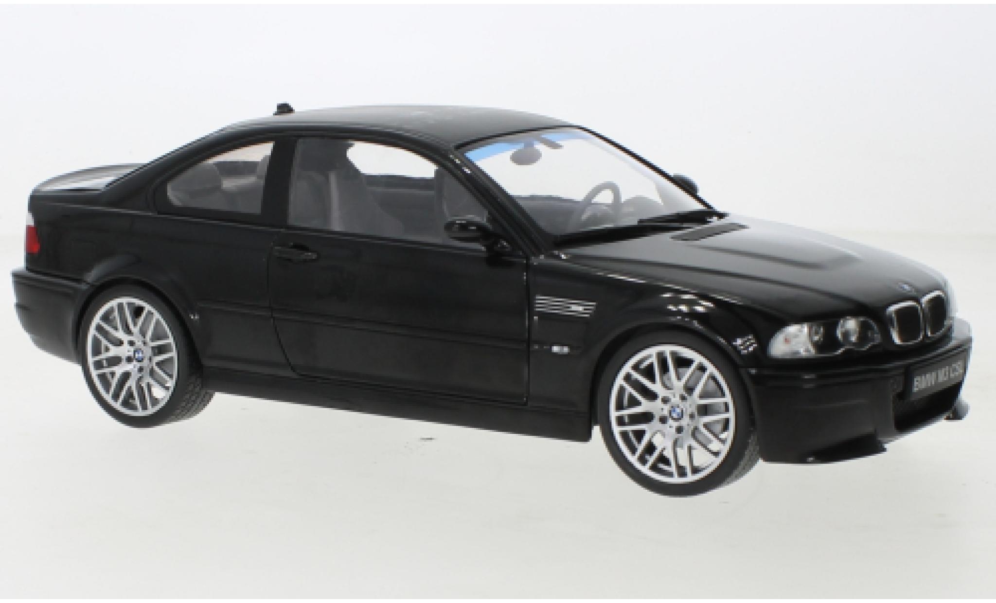 Bmw M3 1/18 Solido (E46) CSL zwart 2003 modelauto