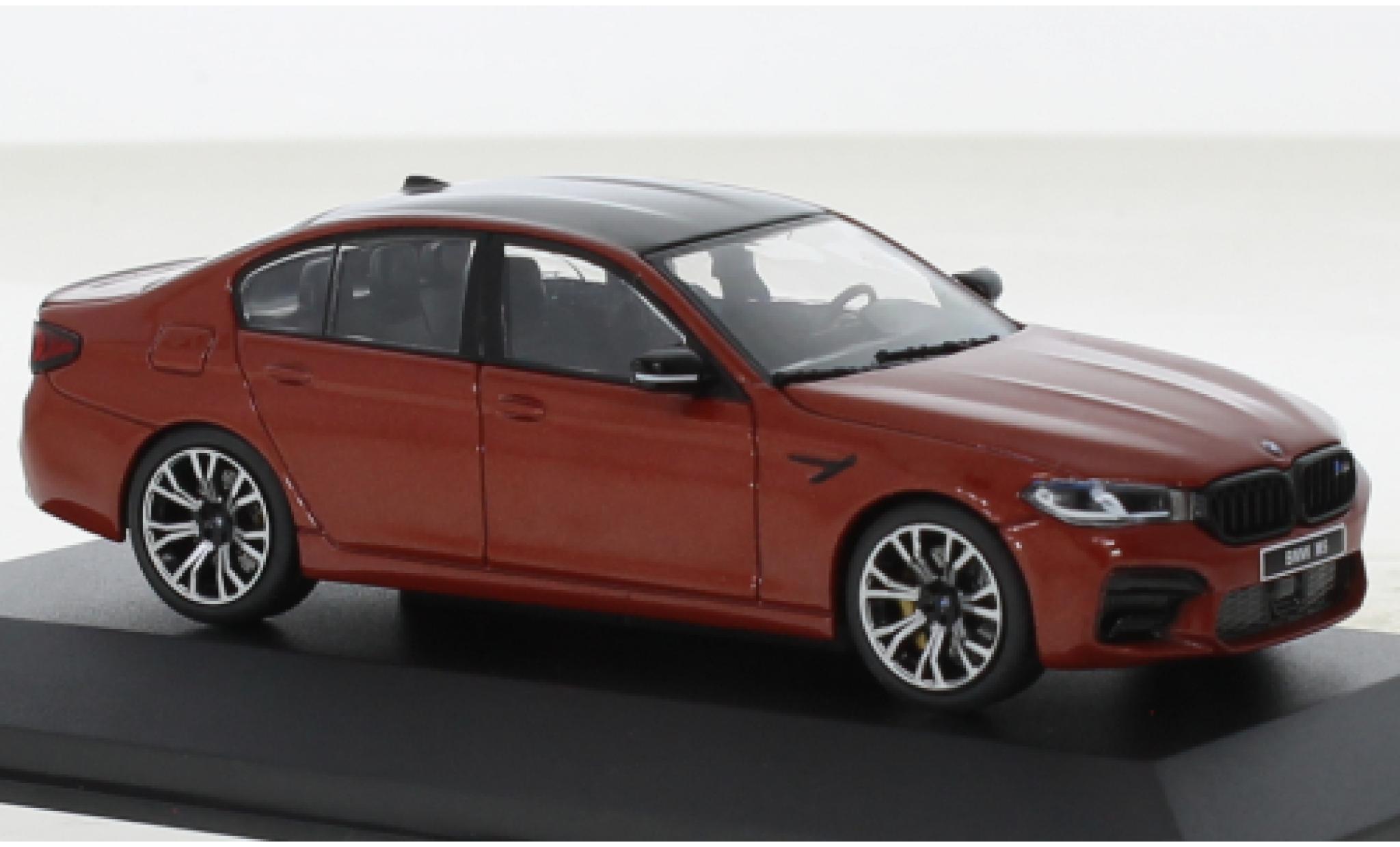 Bmw M5 1/43 Solido (F90) Competition metallic rood fonc&eacute; 2020 modelauto
