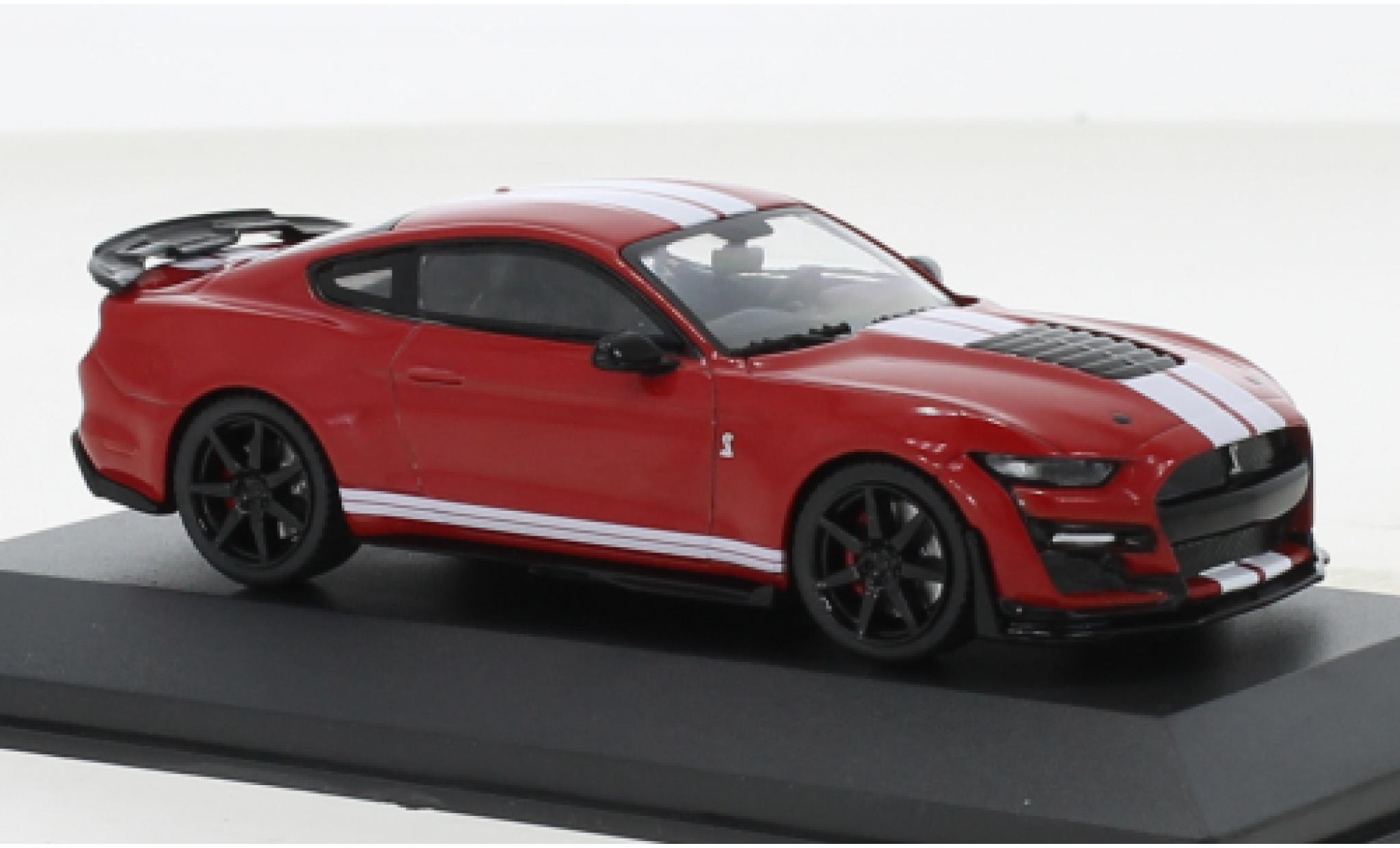 Shelby GT 500 1/43 Solido Ford Mustang Fast Track rood/wit 2020 modelauto