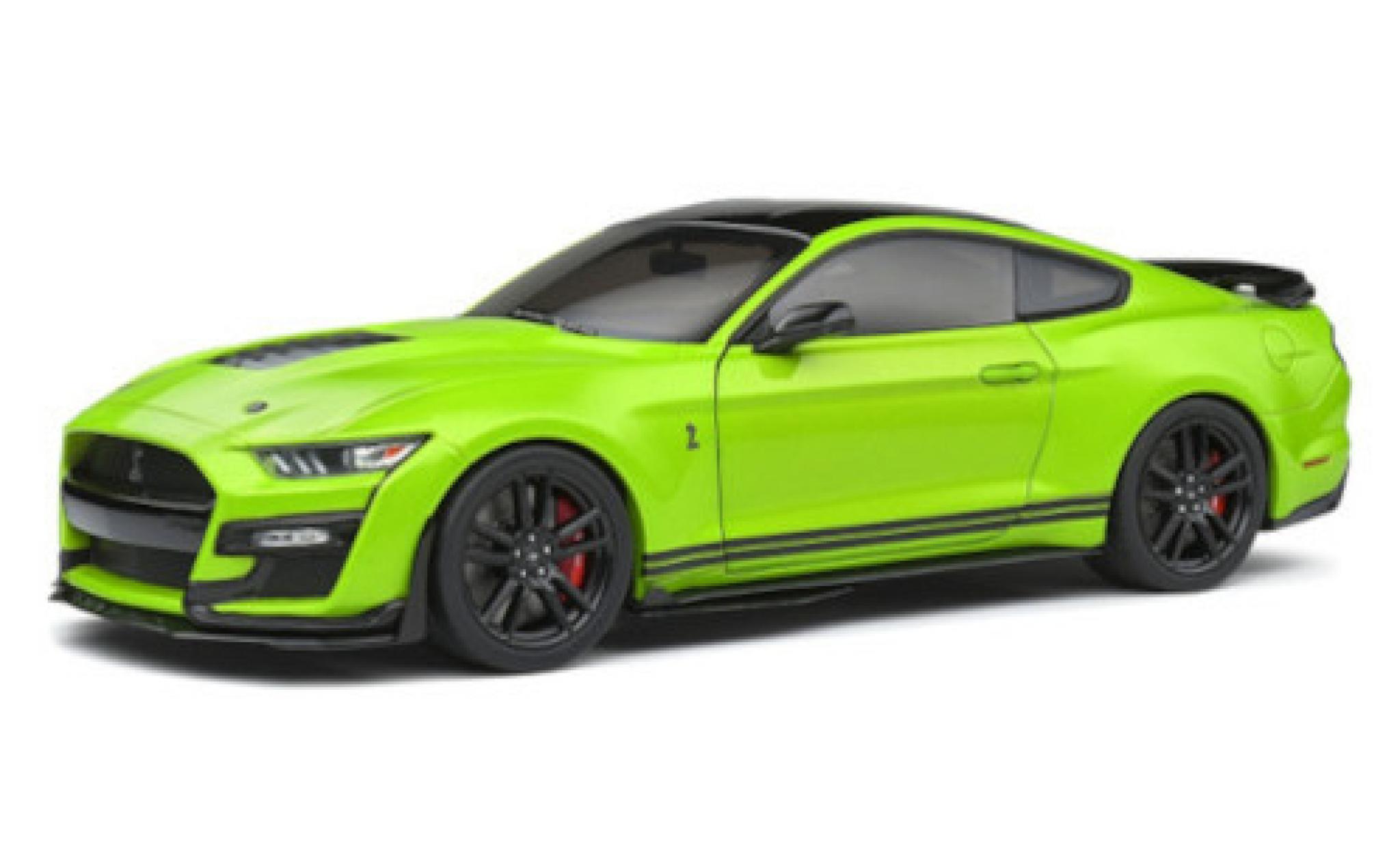 Shelby GT 500 1/18 Solido Ford Mustang metallic la chaux 2020 modelauto