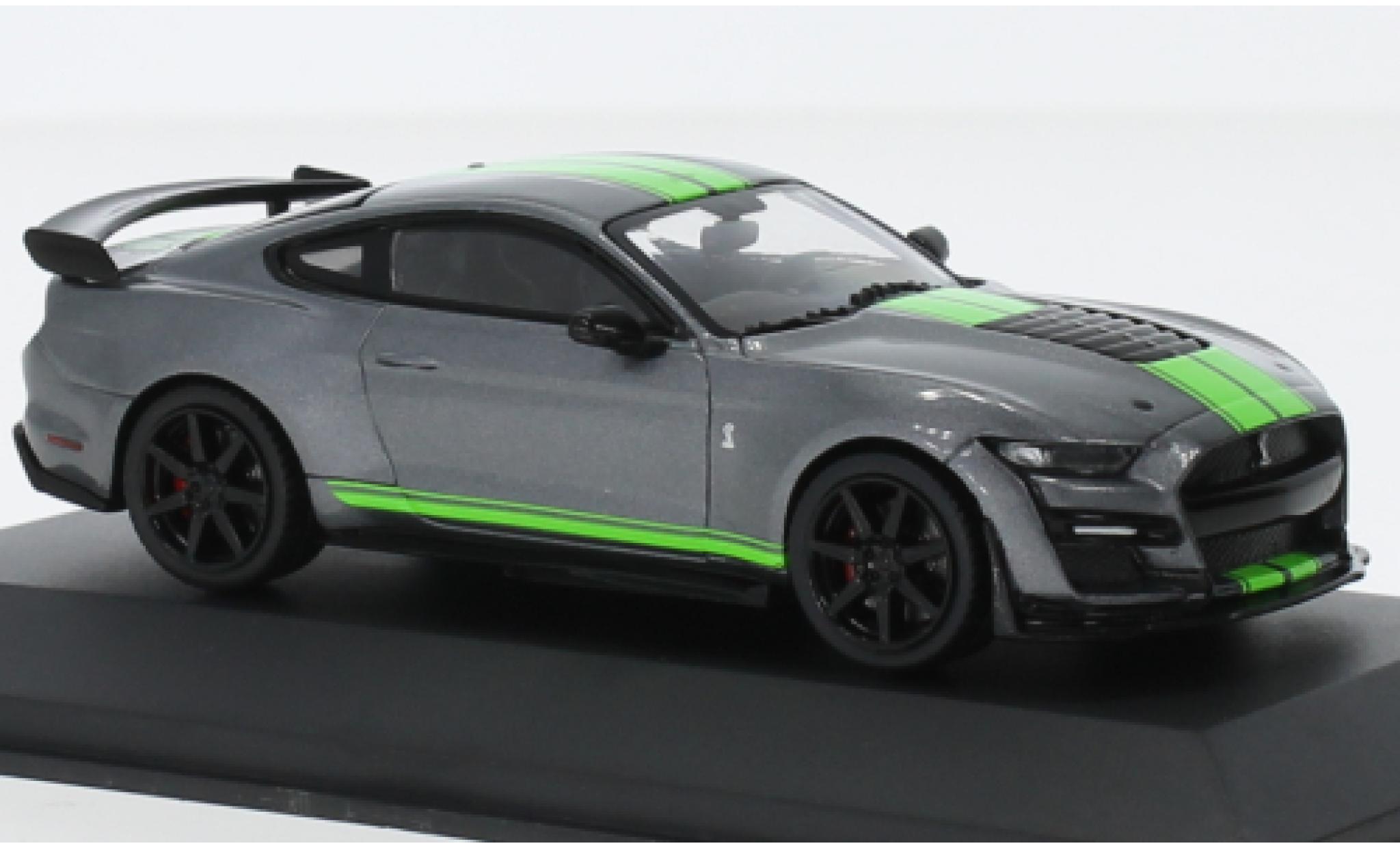 Shelby GT 500 1/43 Solido Ford Mustang rapide Track metallic grijs/la chaux 2020 modelauto