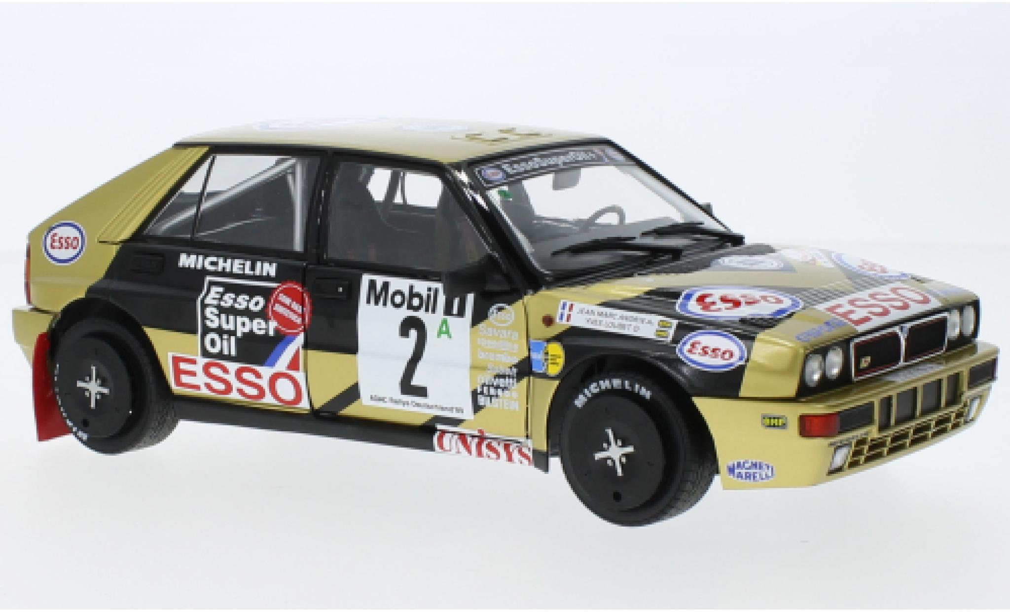 Lancia Delta 1/18 Solido HF Integrale No.2 Esso Rallye DM Rallye Allemagne 1989 modelauto