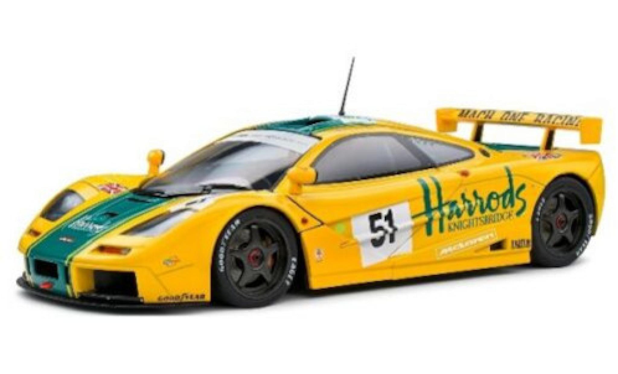 McLaren F1 1/18 Solido GTR No.51 Harrods Mach One Racing Harrods 24h Le Mans 1995 modelauto