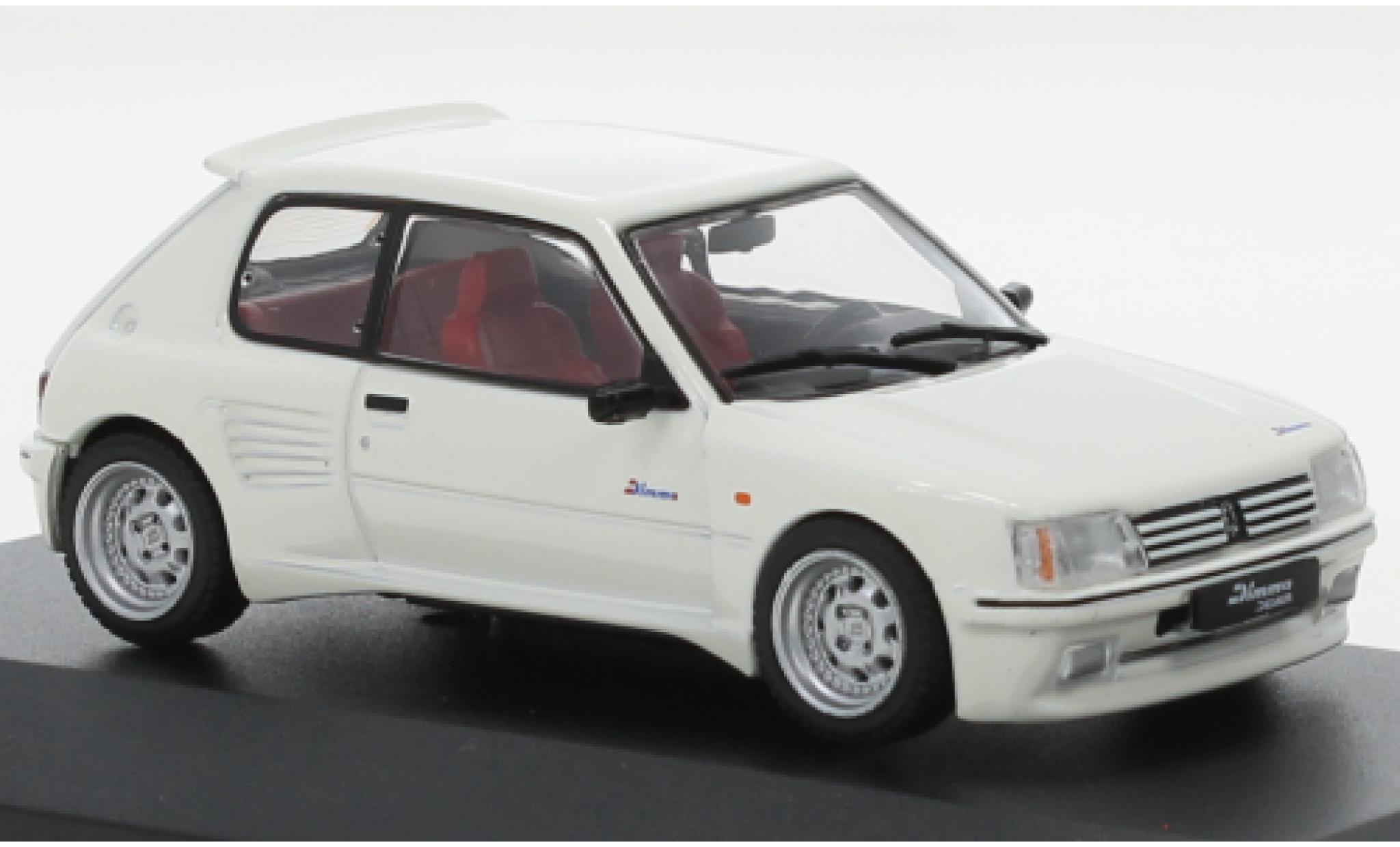 Peugeot 205 1/43 Solido GTI Dimma wit modelauto