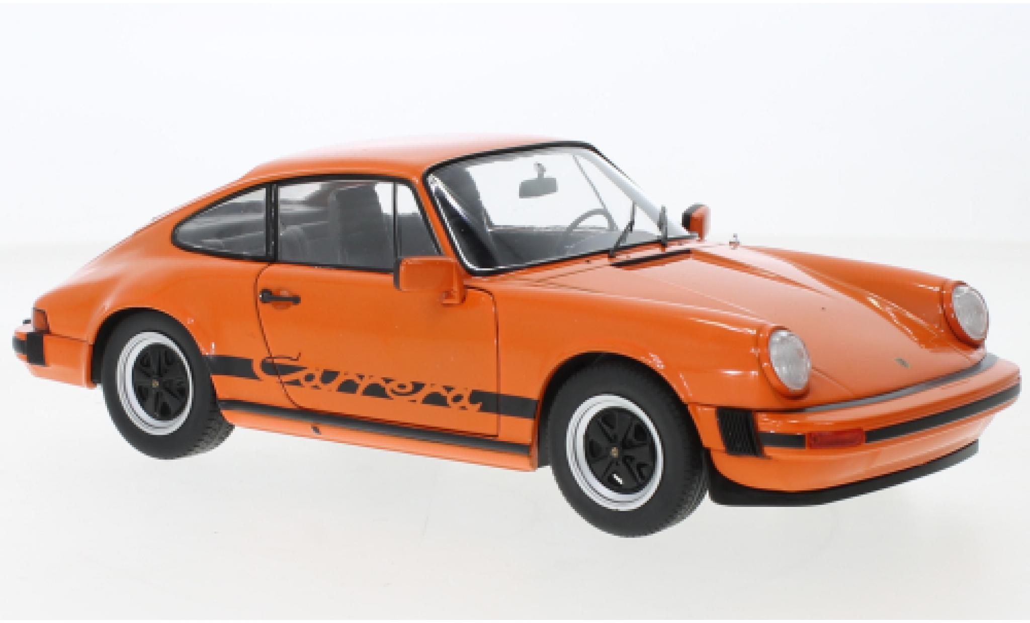 Porsche 930 1/18 Solido 911 Carrera 3.0 oranje 1977 modelauto