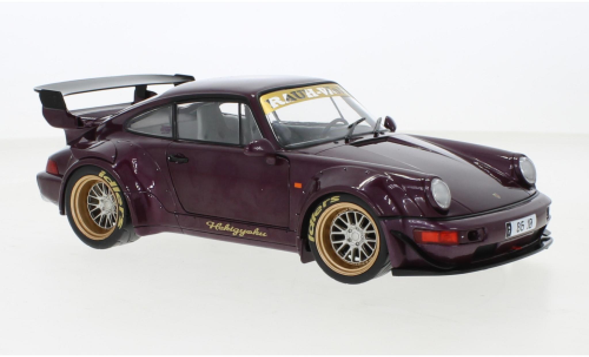 Porsche 964 RWB 1/18 Solido 911  metallic lila HEKIGYOKU 2022 modelauto