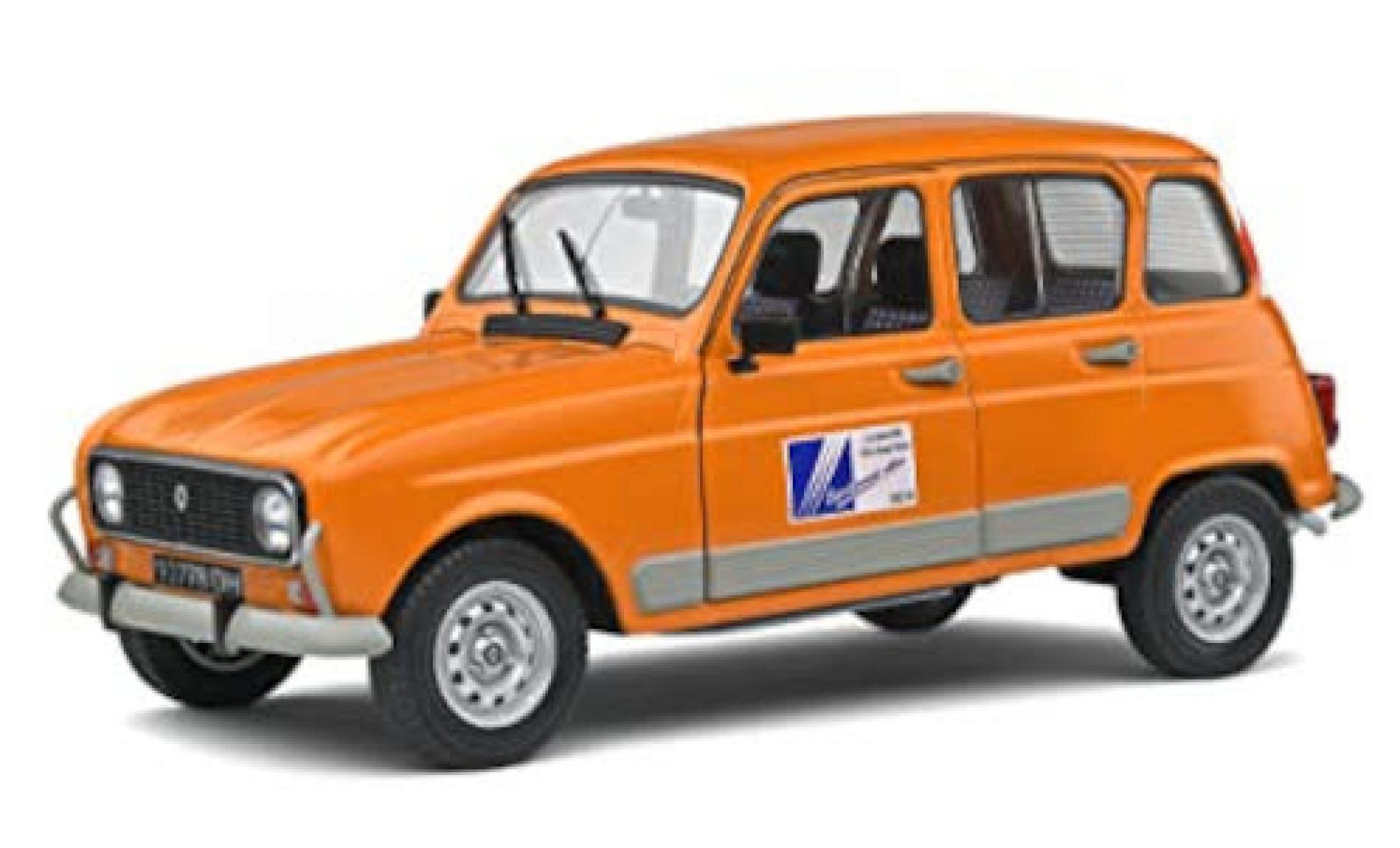 Renault 4 1/18 Solido GTL oranje DDE 1978 modelauto