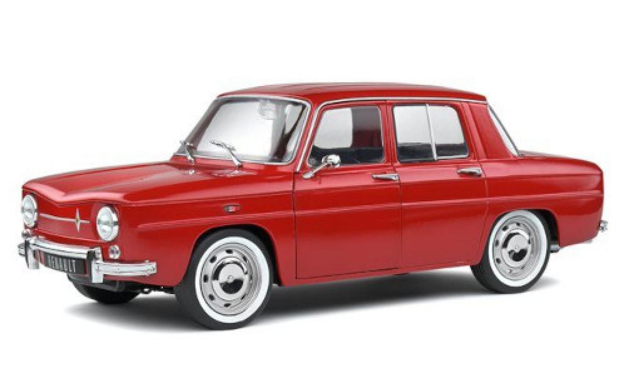 Renault 8 1/18 Solido Major rood fonc&eacute; 196 modelauto