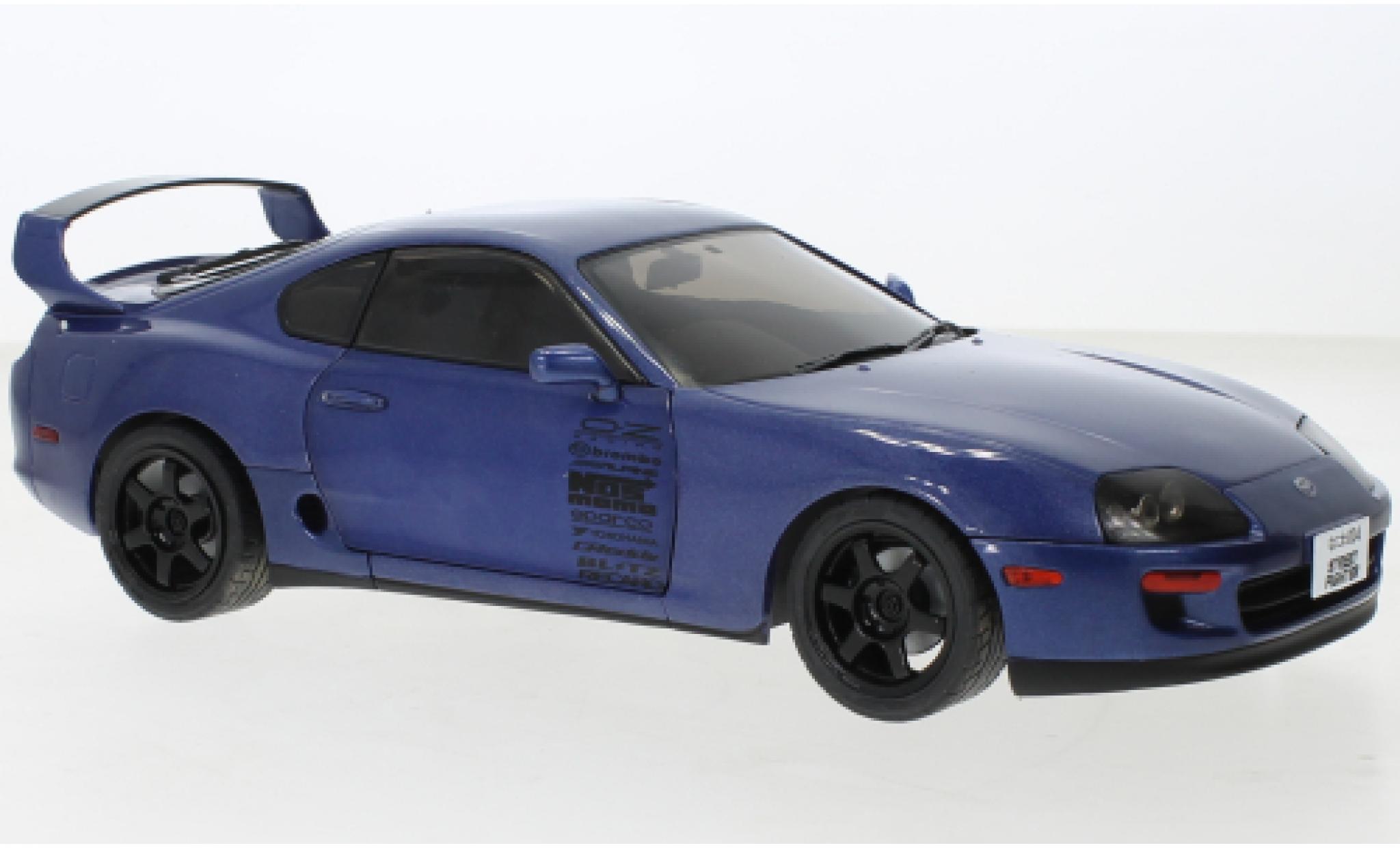 Toyota Supra 1/18 Solido MK4 (A80) metallic blauw 1993 modelauto