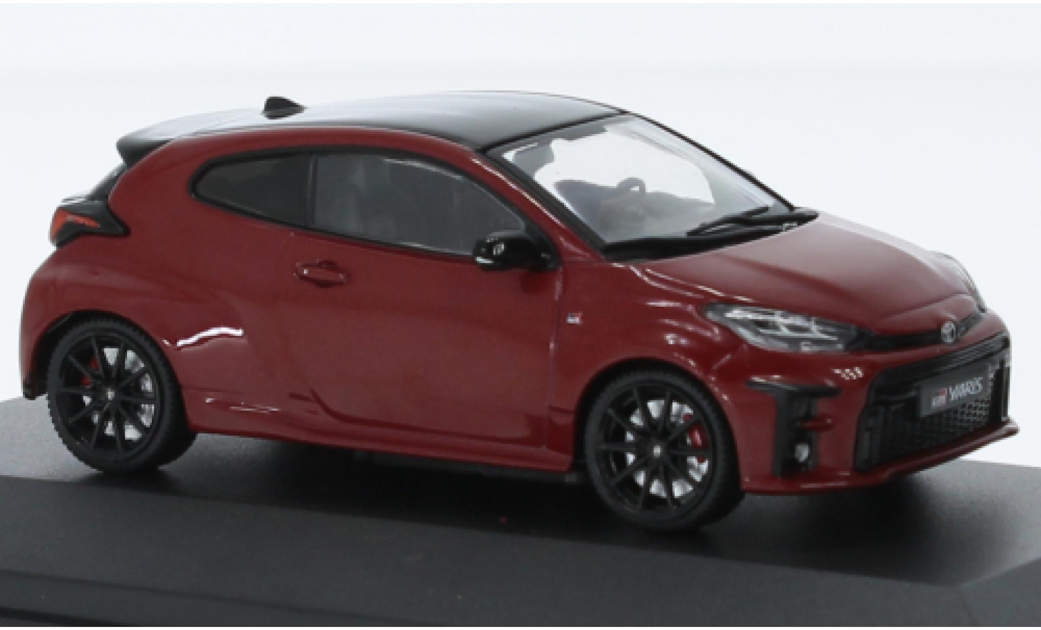 Toyota Yaris 1/43 Solido GR metallic rood fonc&eacute; 2020 modelauto