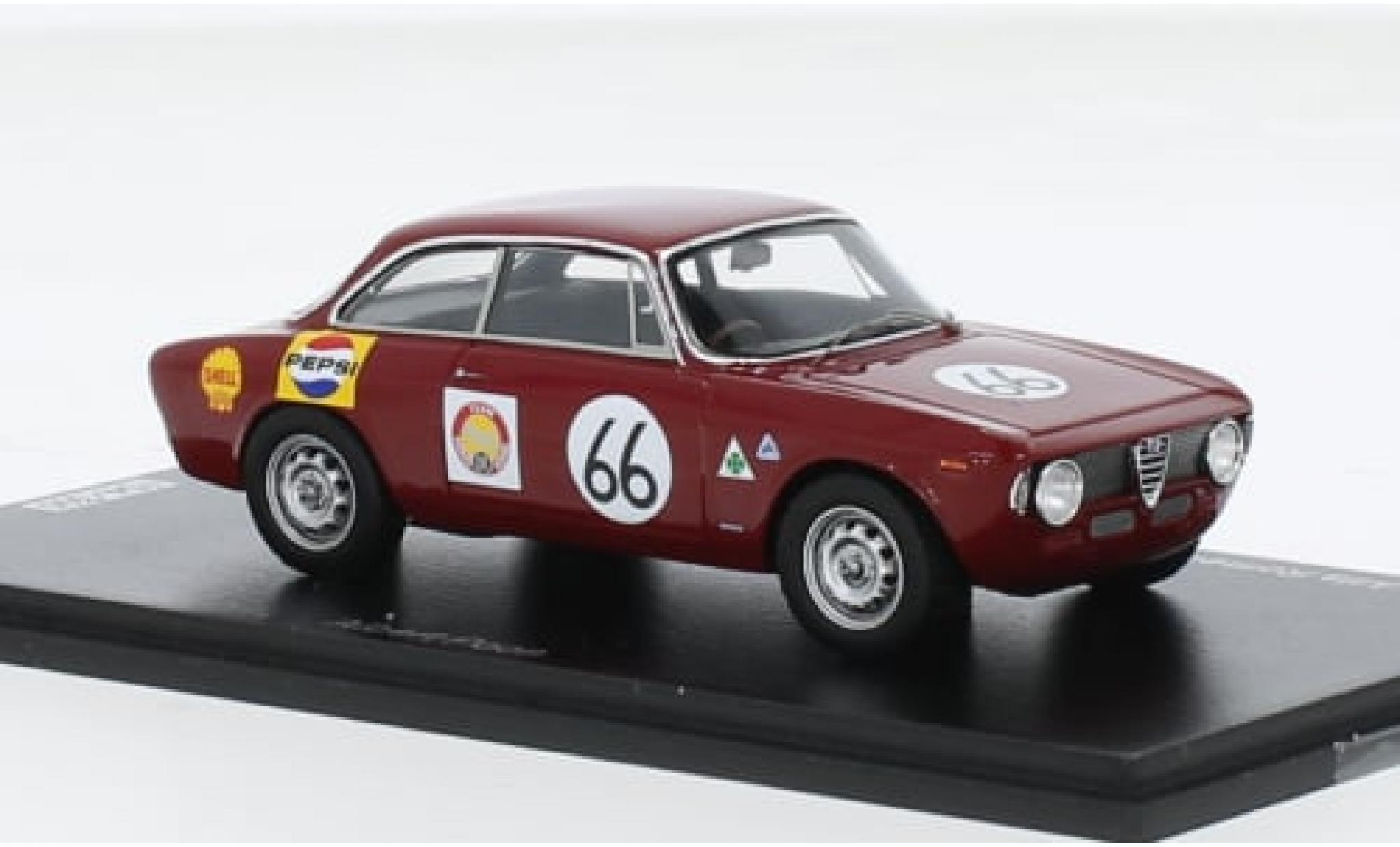 Alfa Romeo GT 1/43 Spark A No.66 Team Hong Kong GP Singapur 1966 1:43 modelauto