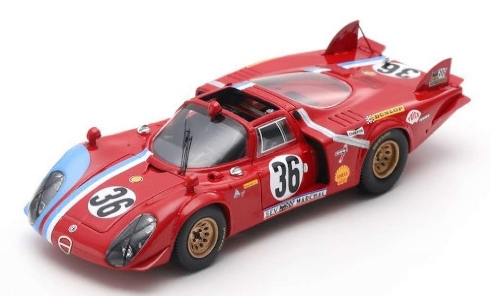 Alfa Romeo T33 1/43 Spark /2 No.36 24h Le Mans 1969 T.Pilette/R.Slotemaker modelauto