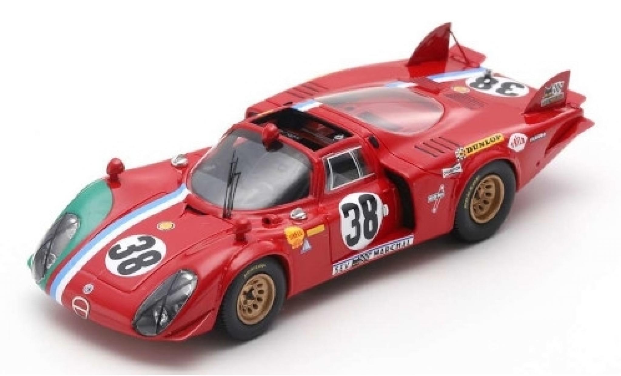 Alfa Romeo T33 1/43 Spark /2 No.38 24h Le Mans 1969 G.Gosselin/C.Bourgoignie modelauto