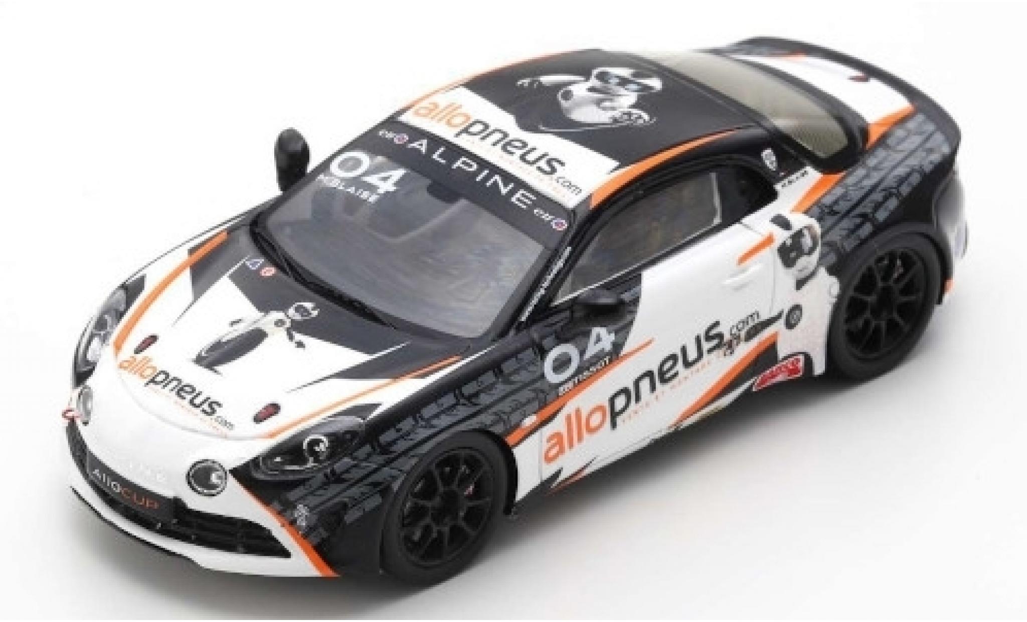 Alpine A110 1/43 Spark Cup No.04 AlloPneus Elf Europa Cup 2018 M.Blaise modelauto