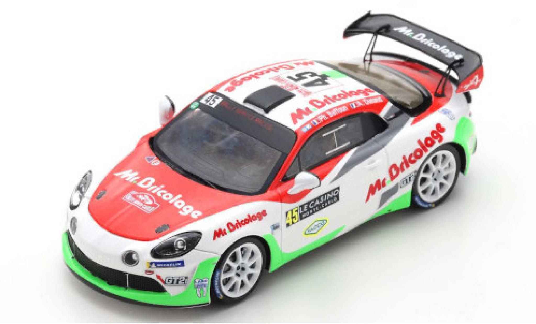 Alpine A110 1/43 Spark Rally RGT No.45 Rallye WM Rallye Monte Carlo 2021 P.Baffoun/A.Dunand modelauto