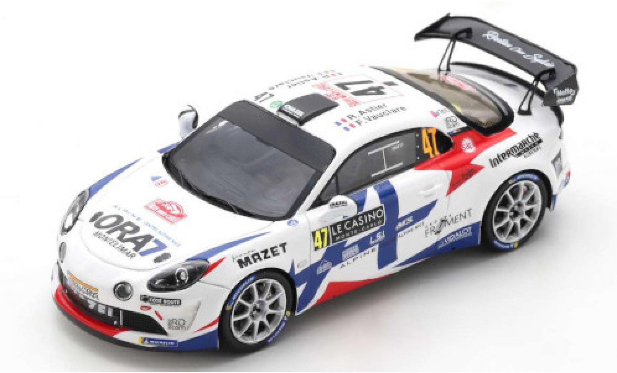 Alpine A110 1/43 Spark Rally RGT No.47 Chazel Technologie Course Rallye WM Rallye Monte Carlo 2021 R.Astier/F.Vauclare modelauto