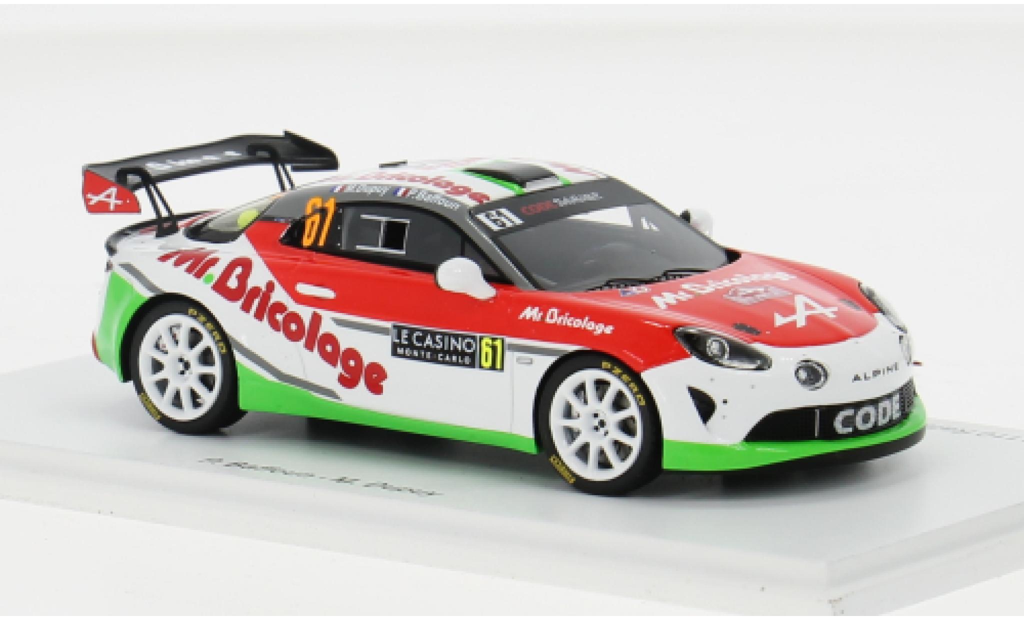 Alpine A110 1/43 Spark Rally RGT No.61 Code Racing Development Rallye WM Rallye Monte Carlo 2024 1:43 modelauto