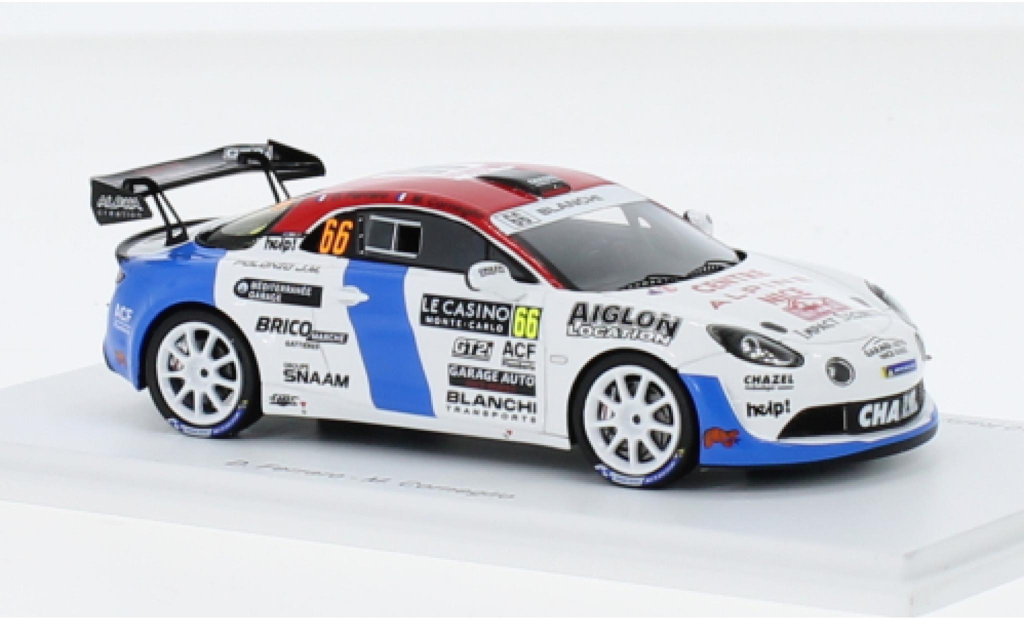 Alpine A110 1/43 Spark Rally RGT No.66 Chazel Technologie Course Rallye WM Rallye Monte Carlo 2023 1:43 modelauto