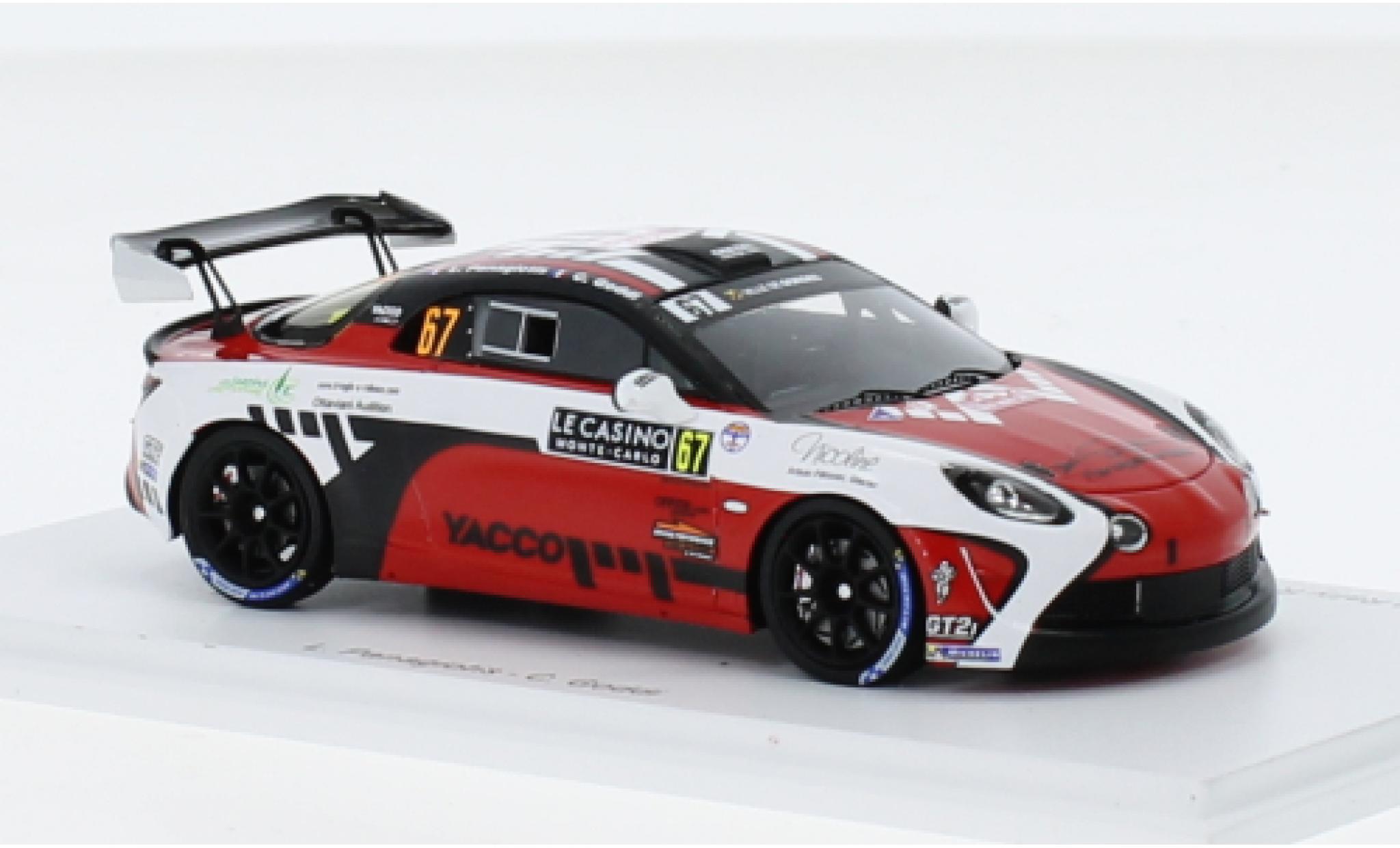 Alpine A110 1/43 Spark Rally RGT No.67 Chazel Technologie Course Rallye WM Rallye Monte Carlo 2023 1:43 modelauto