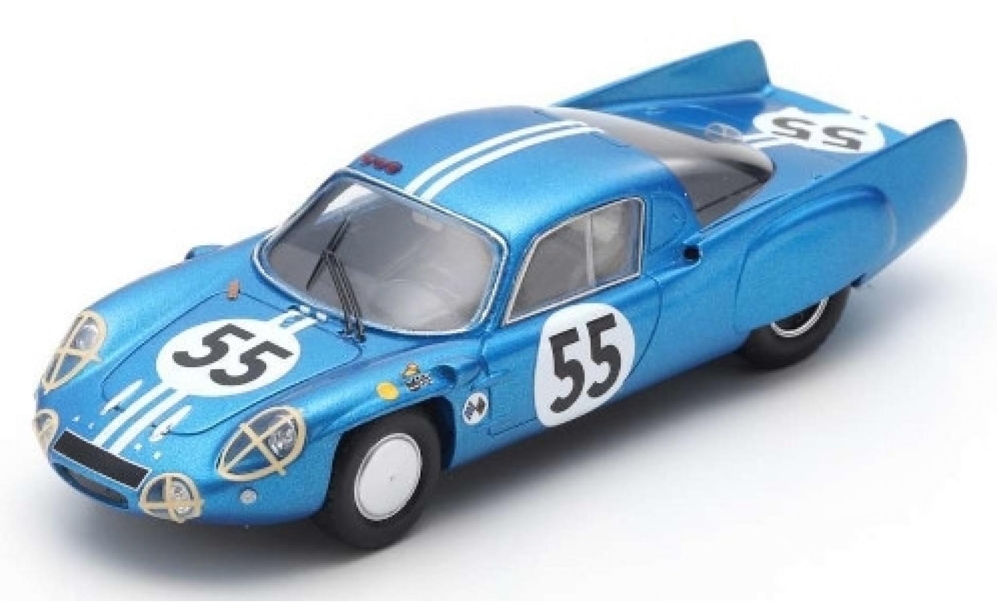 Alpine A210 1/43 Spark No.55 24h Le Mans 1966 A.de Cortanze/J.-P.Hanrioud modelauto