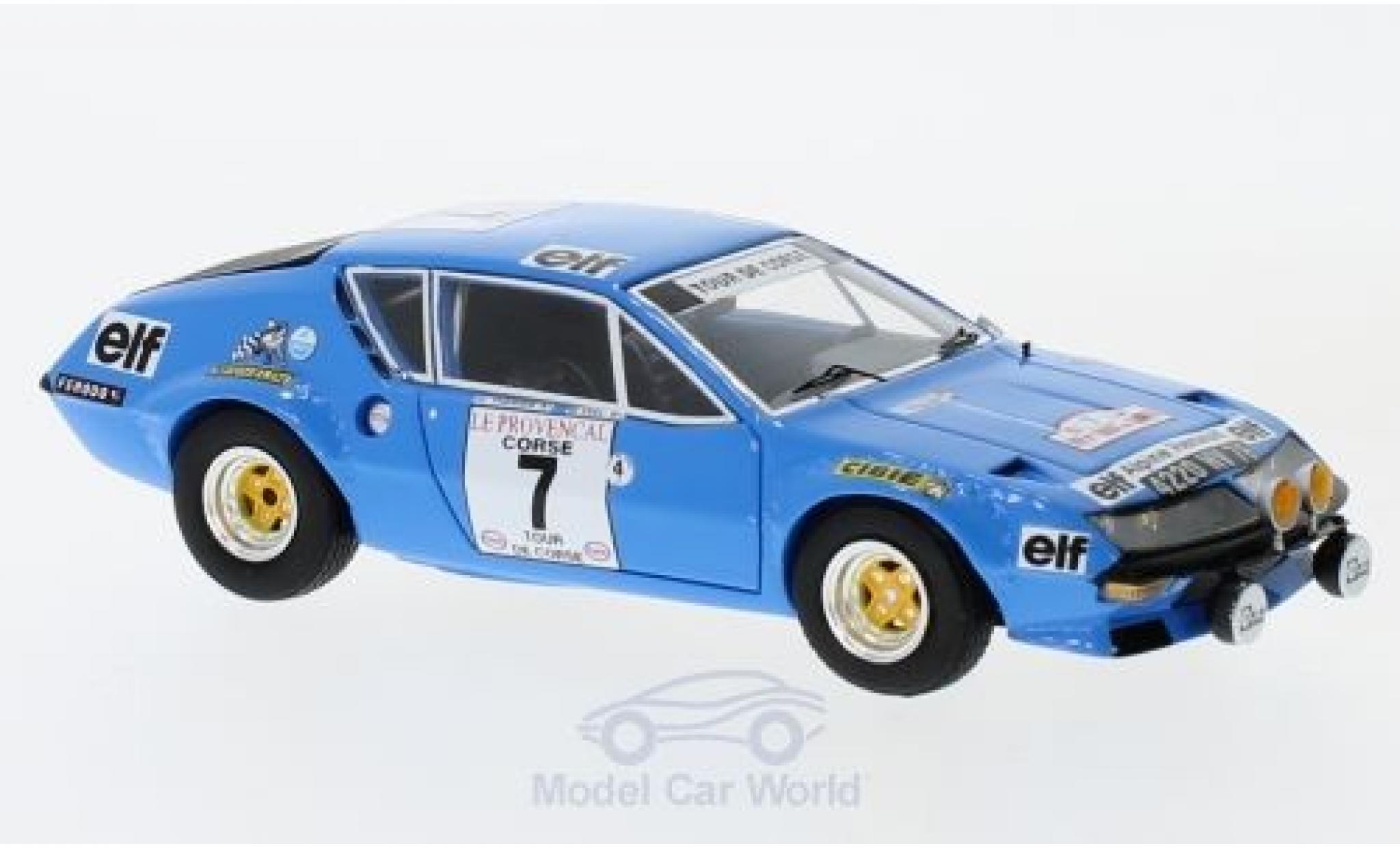 Alpine A310 1/43 Spark No.7 Rallye WM Rallye Tour de Corse 1974 J-L.Therier/N.Vial modelauto
