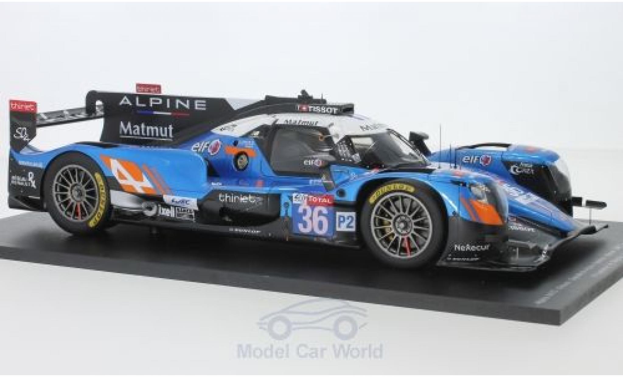 Alpine A470 1/43 Spark - Gibson No.36 Signatech- Matmut 24h Le Mans 2018 N.Lapierre/A.Negrao/P.Thiriet modelauto