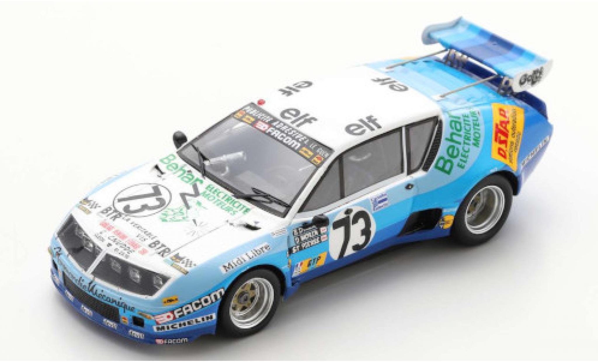 Alpine A310 1/43 Spark Renault No.73 Test Le Mans 1978 D.Morin/G.de Saint Pierre modelauto