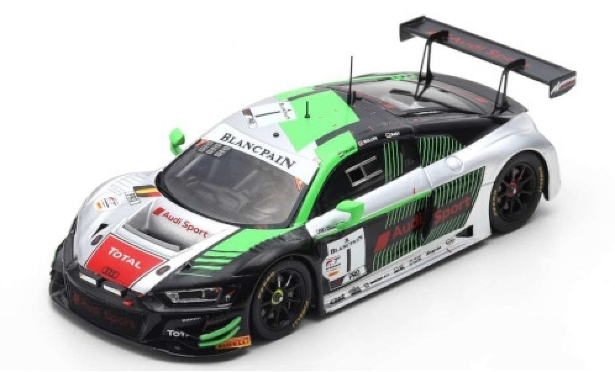 Audi R8 1/43 Spark LMS GT3 No.1 Sport Team WRT 24h Spa 2019 R.Frijns/N.M&uuml;ller/R.Rast modelauto
