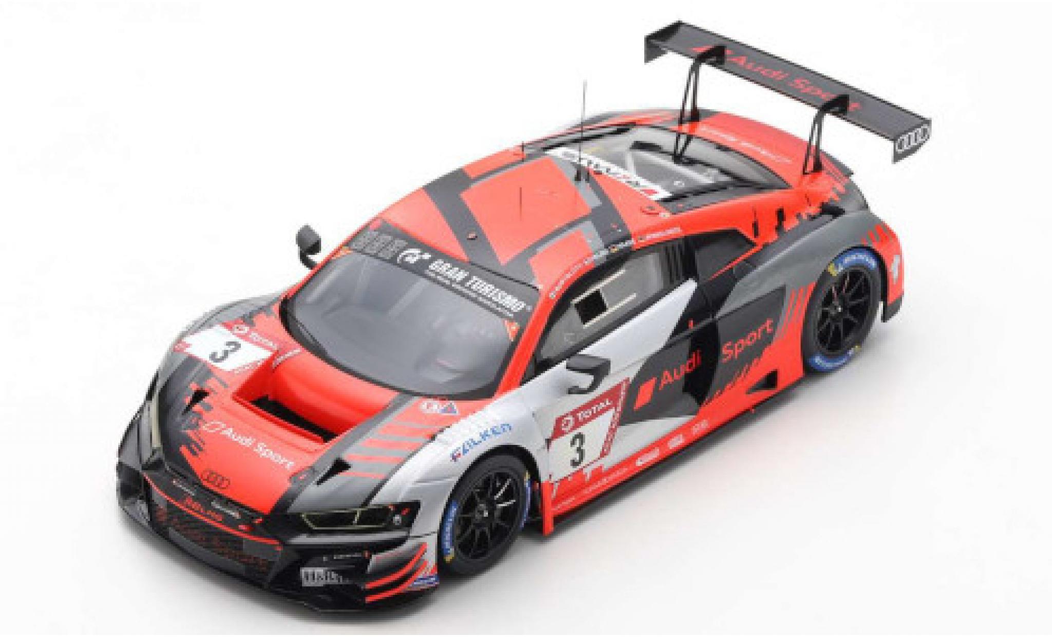 Audi R8 1/18 Spark LMS GT3 No.3 Sport Team 24h N&uuml;rburgring 2020 M.Bortolotti/C.Haase/M.Winkelhock modelauto