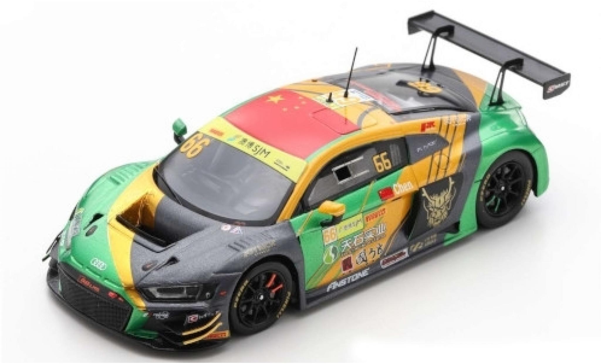Audi R8 1/43 Spark LMS GT3 No.66 Sport Asia Team TSRT Fia GT World Cup Macau 2019 W.Chen modelauto