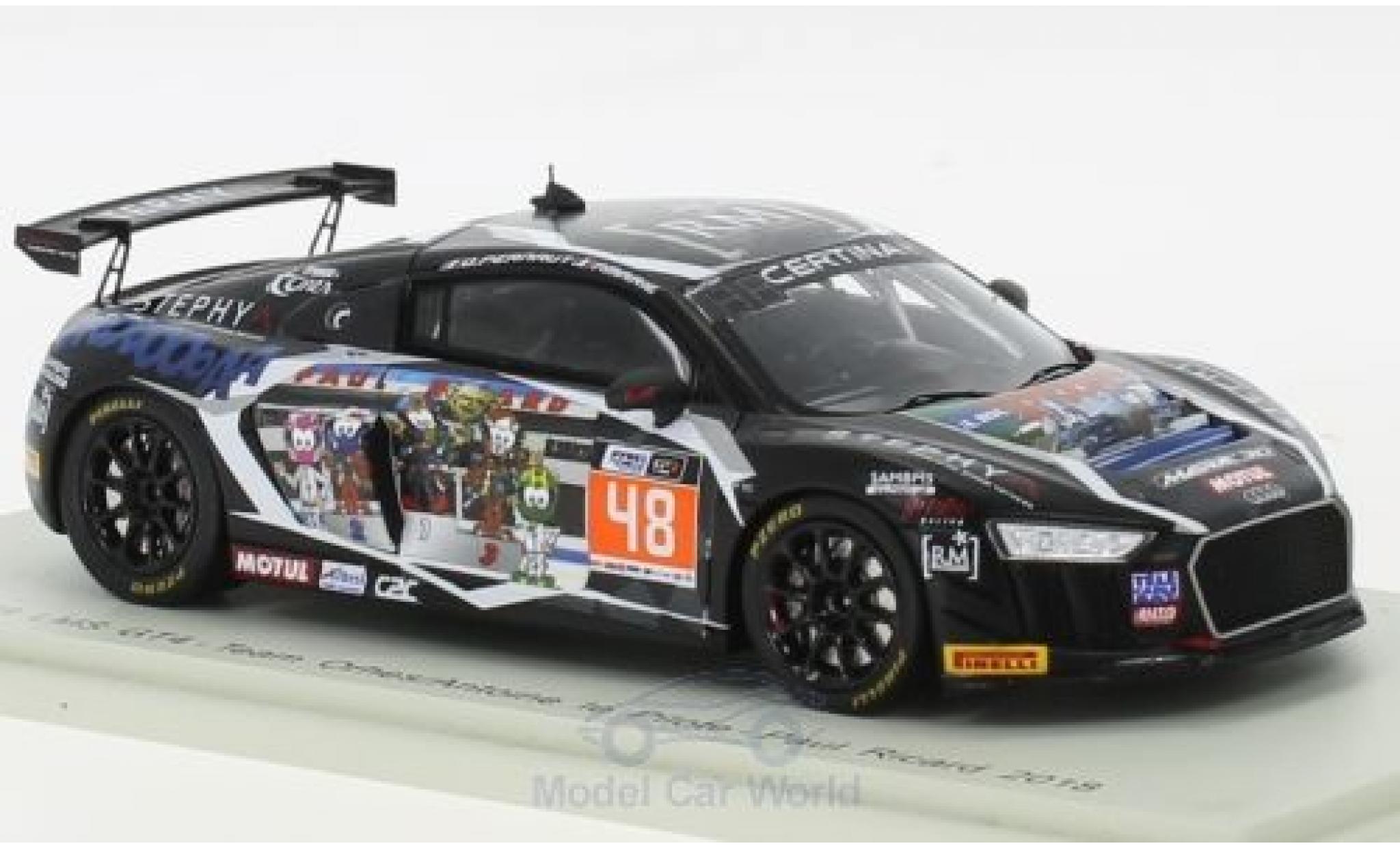 Audi R8 1/43 Spark LMS GT4 No.48 Team Orhes/Antoine le Pilote Paul Ricard 2018 O.Pernaut/P.Marie modelauto