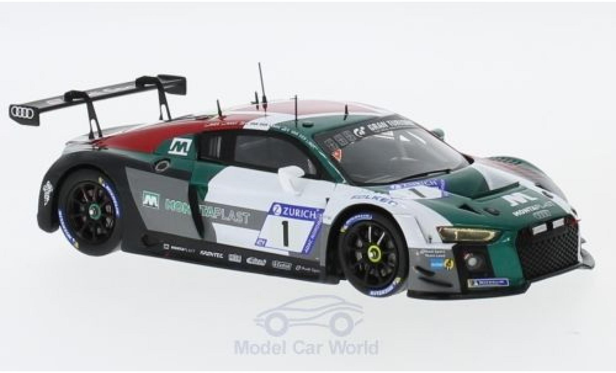 Audi R8 1/43 Spark LMS No.1 Sport Team Land 24h N&uuml;rburgring 2018 C.Mies/K.van der Linde/S.van der Linde/R.Rast modelauto
