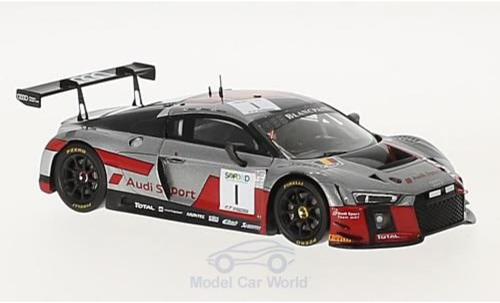 Audi R8 1/43 Spark LMS No.1 Sport Team WRT 24h Spa 2017 A.Garcia/N.M&uuml;ller/R.Rast modelauto