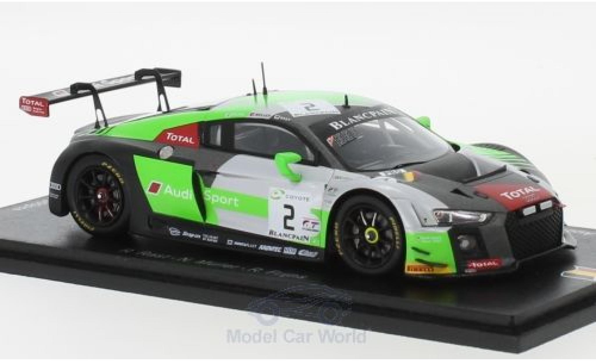 Audi R8 1/43 Spark LMS No.2 Sport Team WRT 24h Spa 2018 R.Rast/N.M&uuml;ller/R.Frijns modelauto