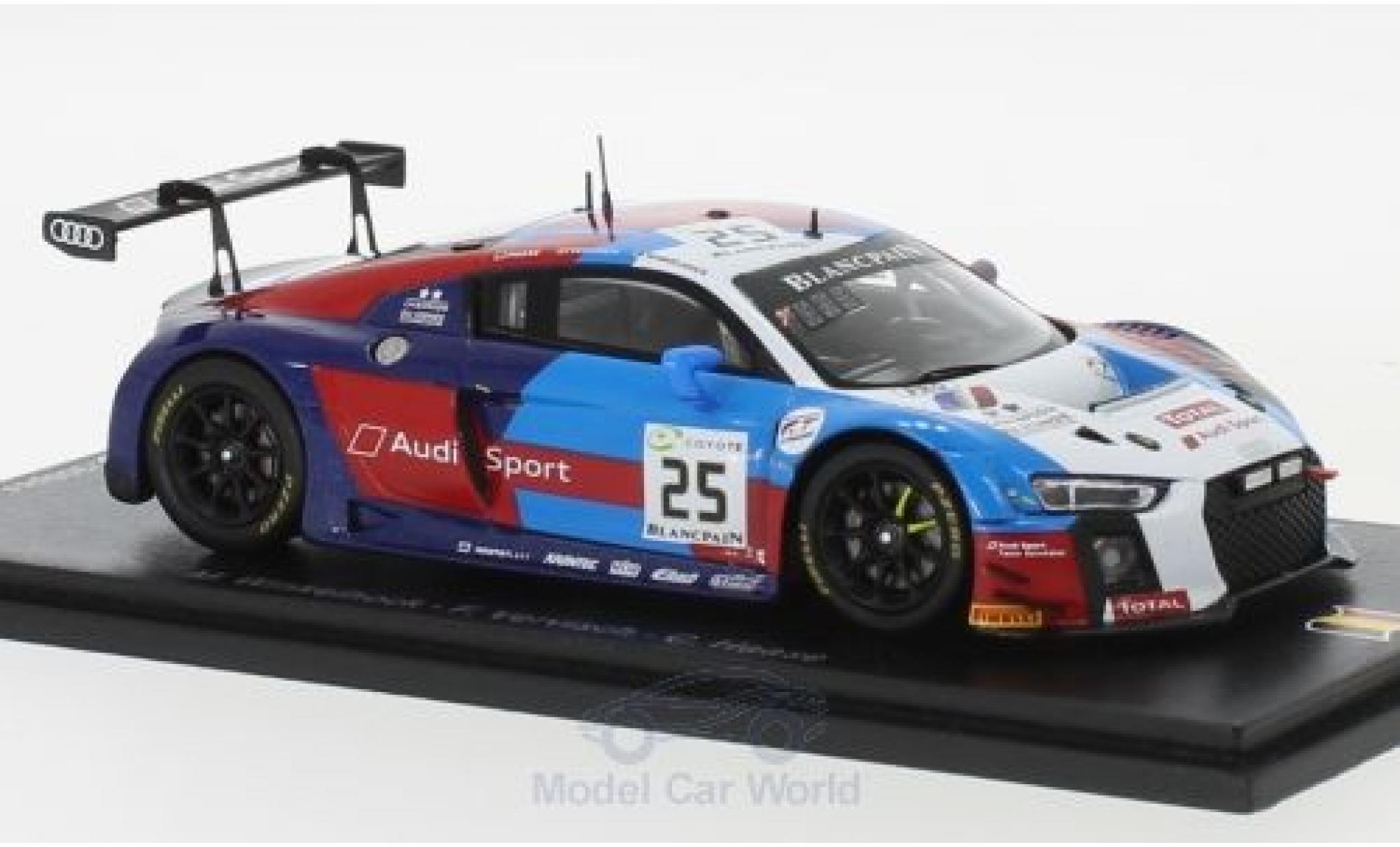 Audi R8 1/43 Spark LMS No.25 Sainteloc Racing 24h Spa 2018 M.Winkelhock/F.Vervisch/C.Haase modelauto