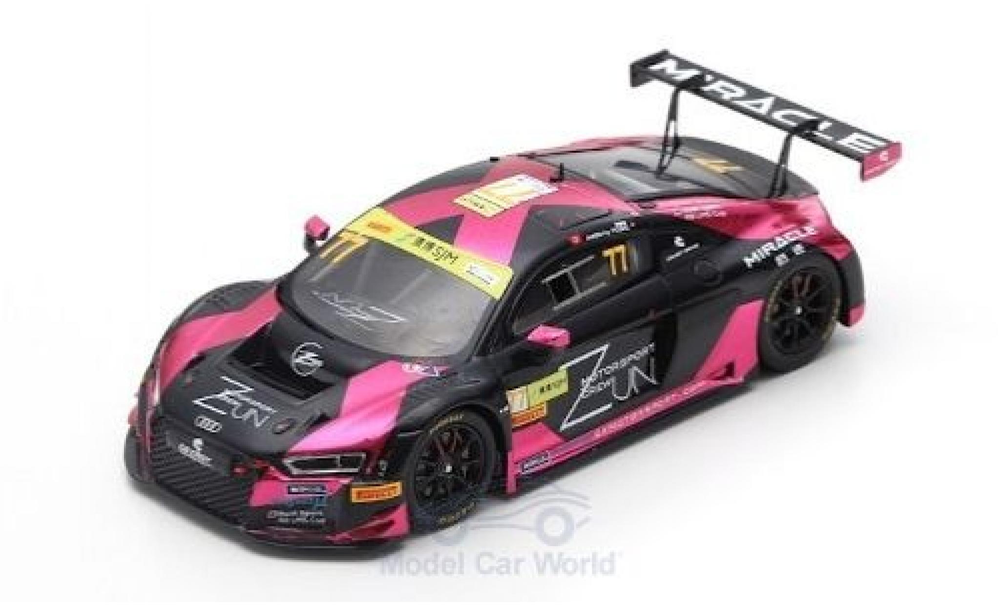 Audi R8 1/43 Spark LMS No.77 Zun Motorsport Crew Fia GT World Cup Macau 2018 A.Fong modelauto