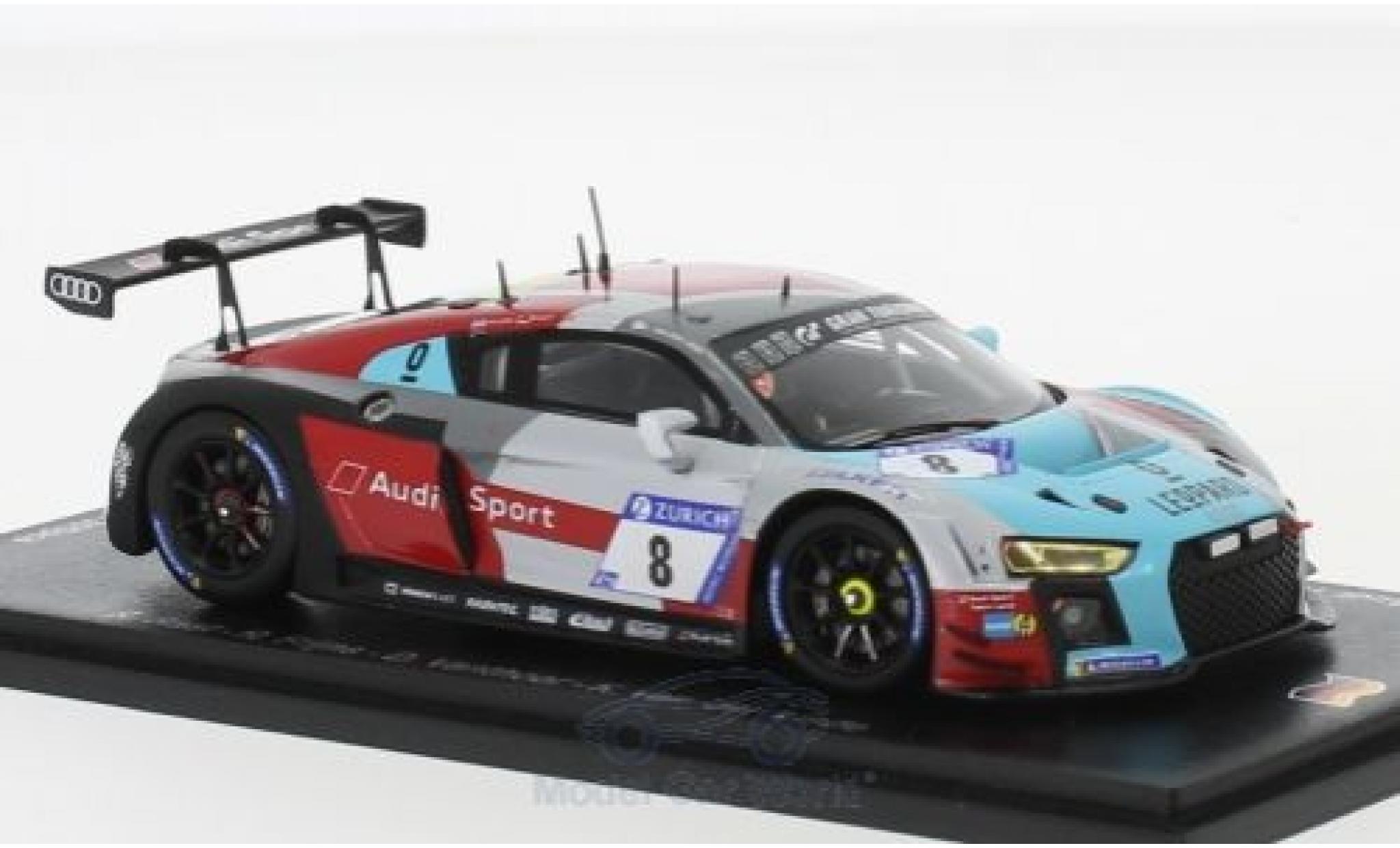 Audi R8 1/43 Spark LMS No.8 Sport Team WRT 24h N&uuml;rburgring 2018 R.Rast/R.Frijns/D.Vanthoor/K.van der Linde modelauto