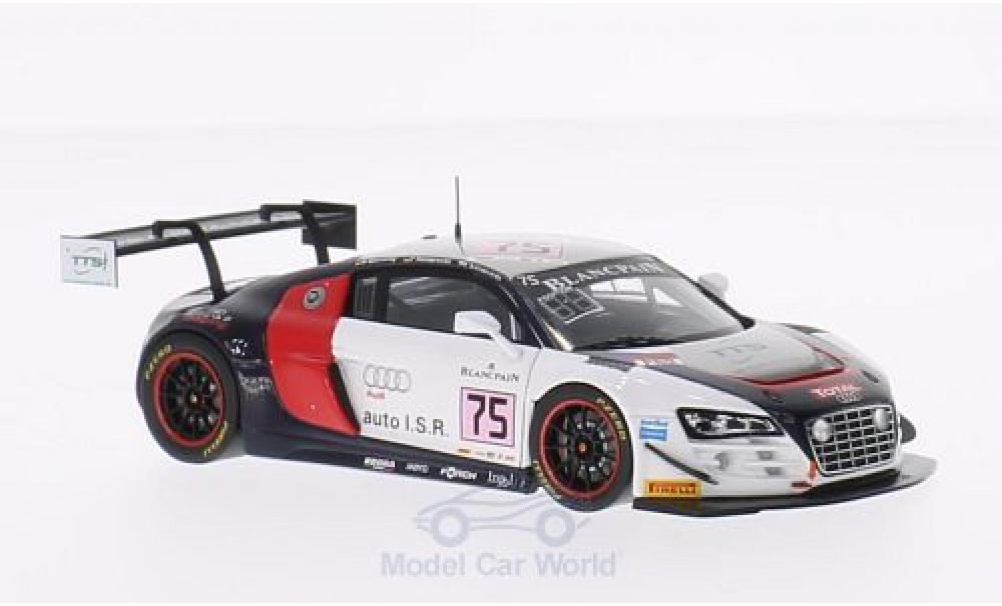 Audi R8 1/43 Spark LMS Ultra No.75 ISR 24h Spa 2014 M.Basseng/F.Hamprecht/F.Salaquarda modelauto
