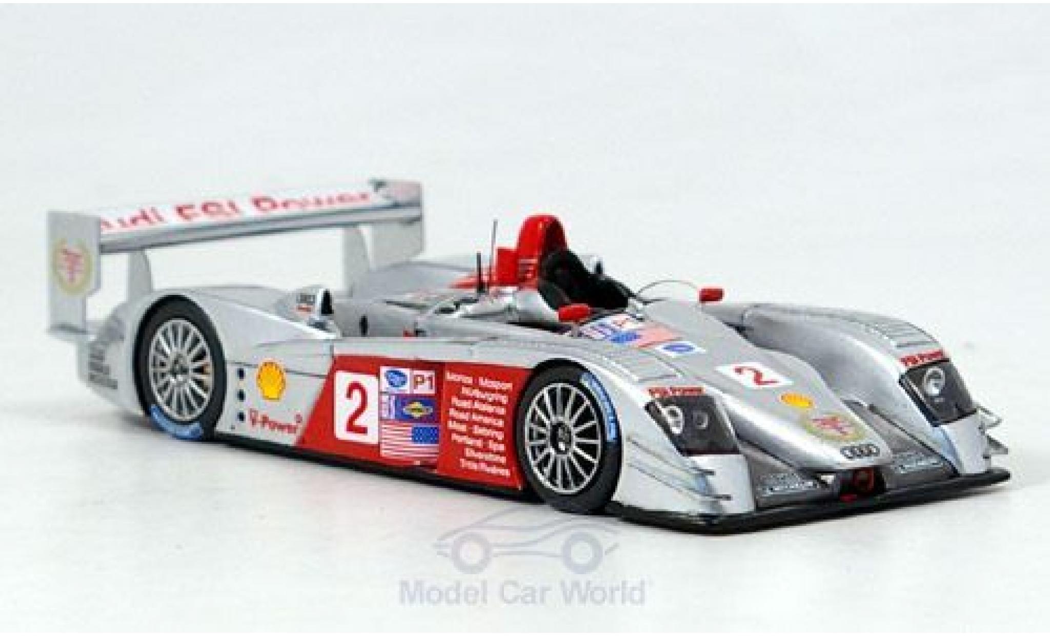 Audi R8 1/43 Spark No.2 ALMS Lime Rock Park 2006 modelauto