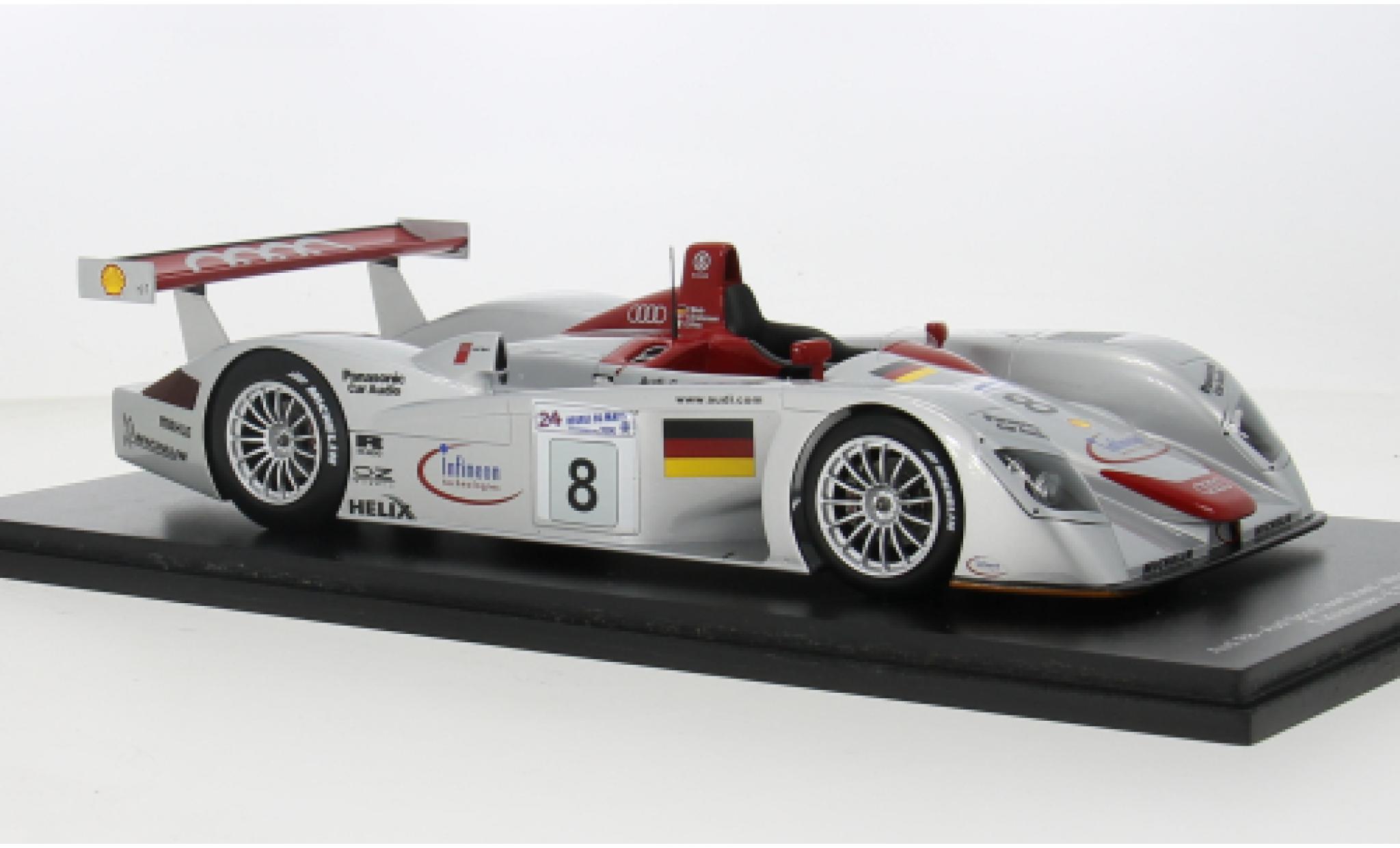 Audi R8 1/18 Spark No.8 24h Le Mans 2000 1:18 modelauto