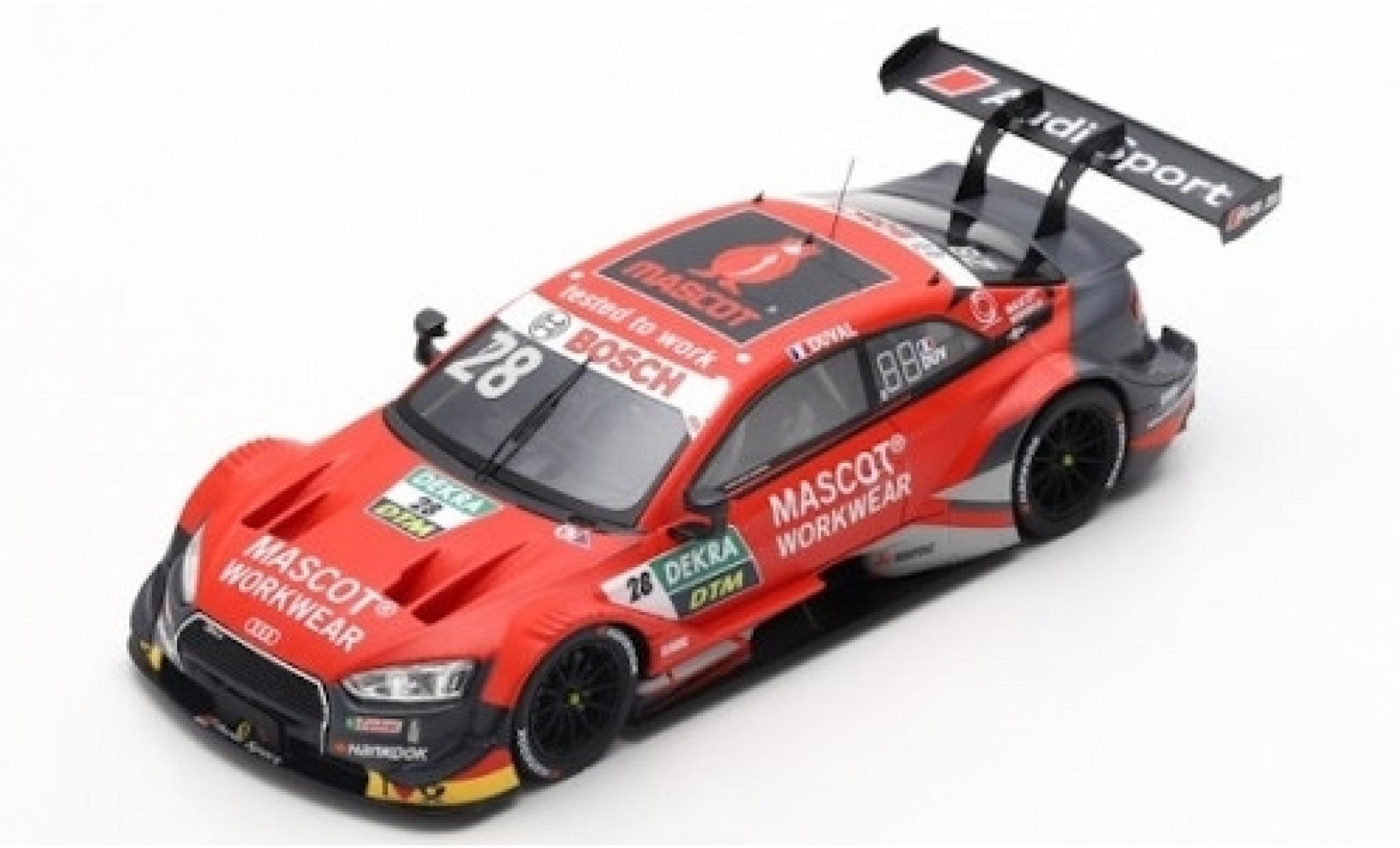 Audi RS5 1/43 Spark RS 5 No.28 Sport Team Phoenix Mascot Workwear DTM 2019 L.Duval modelauto