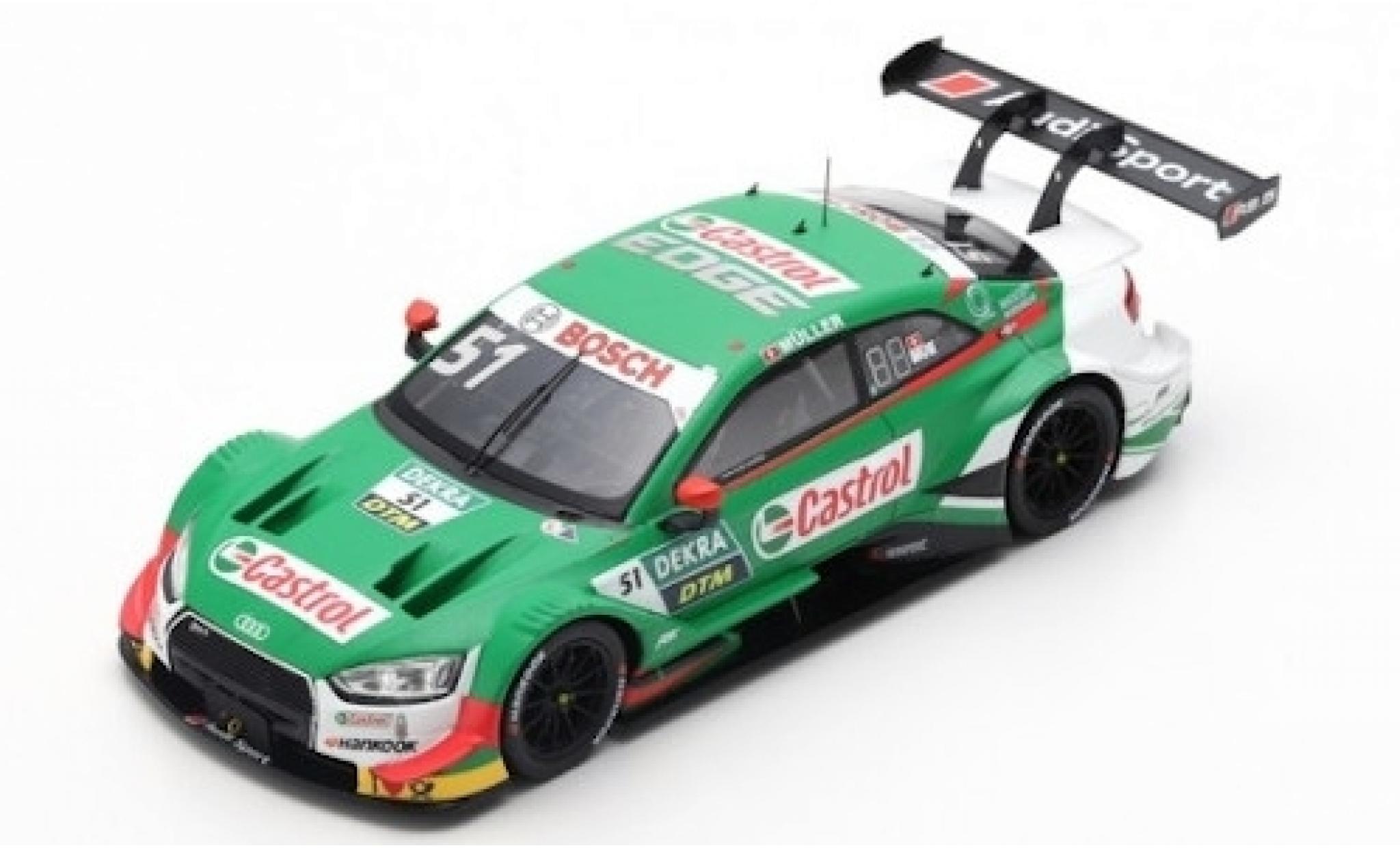Audi RS5 1/43 Spark RS 5 No.51 Sport Team Abt Sportsline Castrol DTM 2019 N.M&uuml;ller modelauto