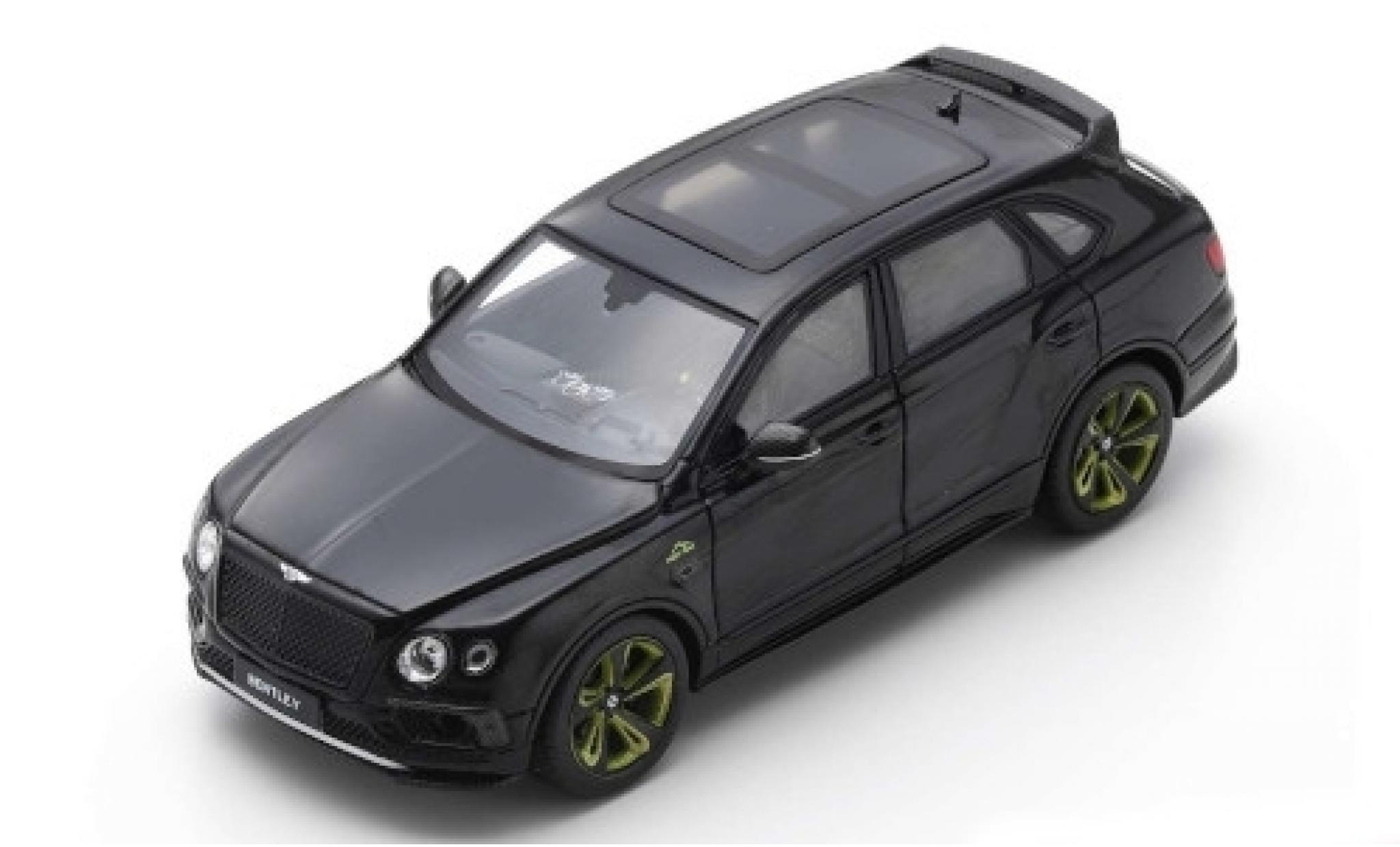 Bentley Bentayga 1/43 Spark Pikes Peak Limited Edition by Mulliner zwart 2018 modelauto